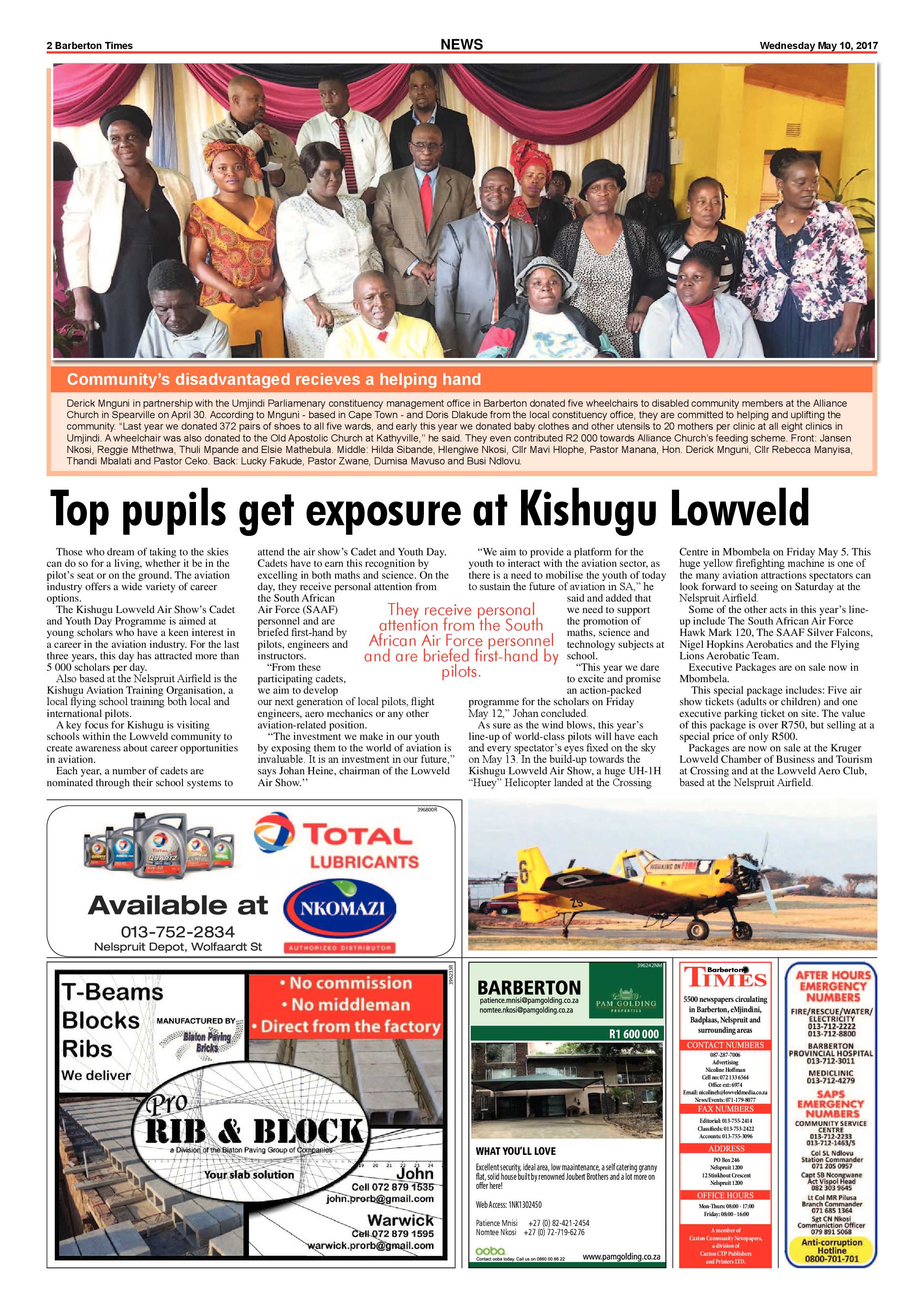 Barberton Times 10 May 2017 page 2