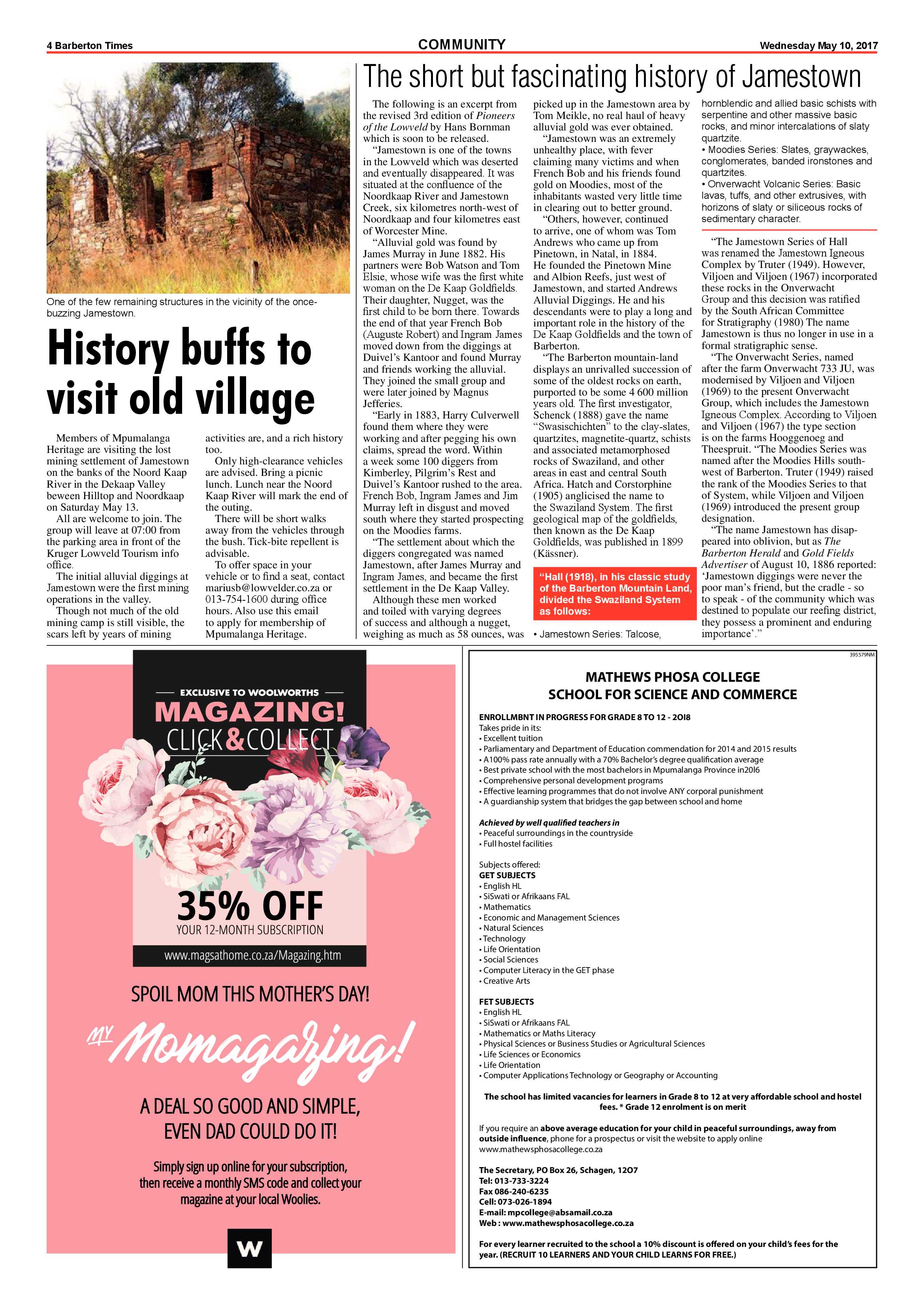 Barberton Times 10 May 2017 page 4