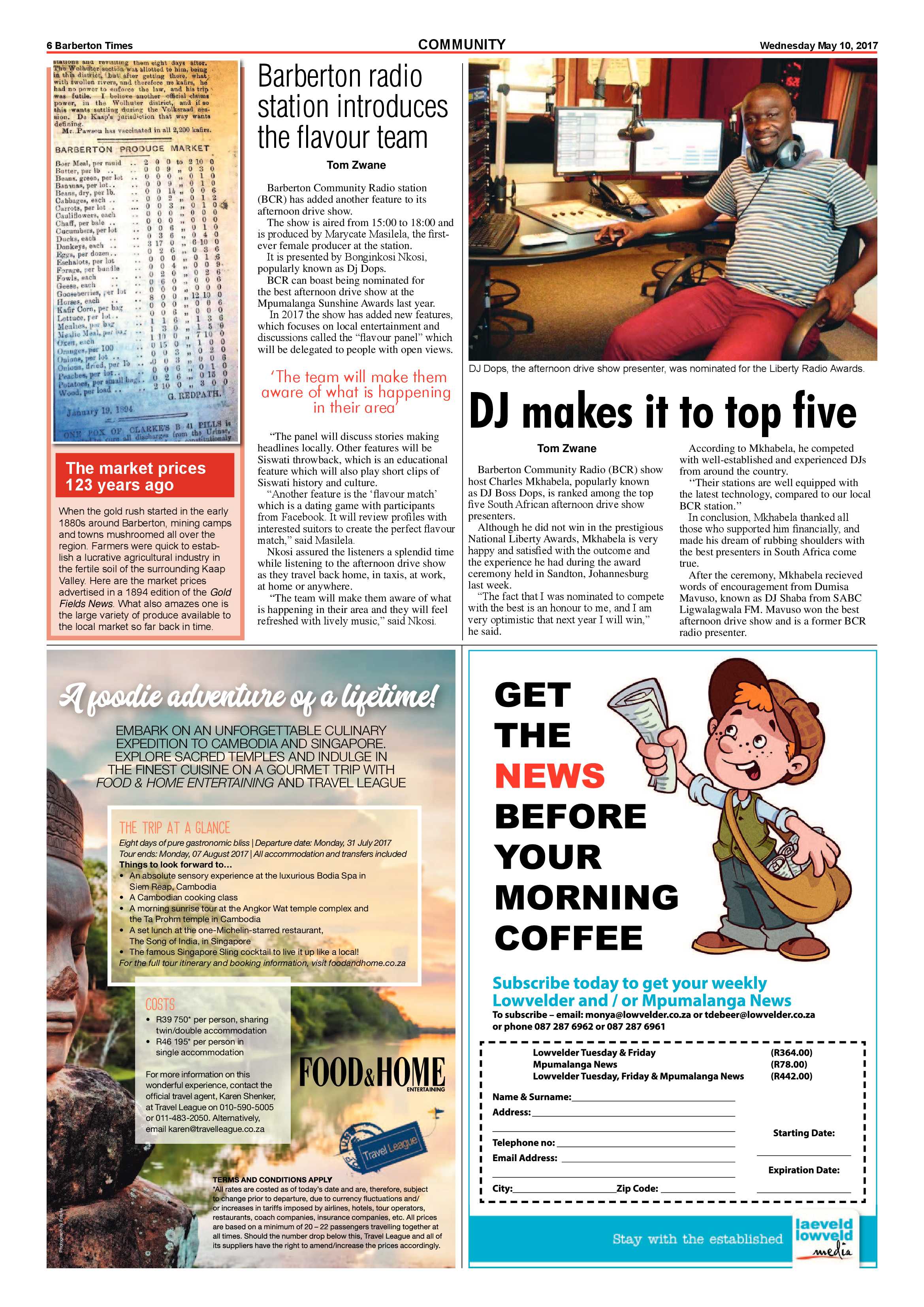Barberton Times 10 May 2017 page 6