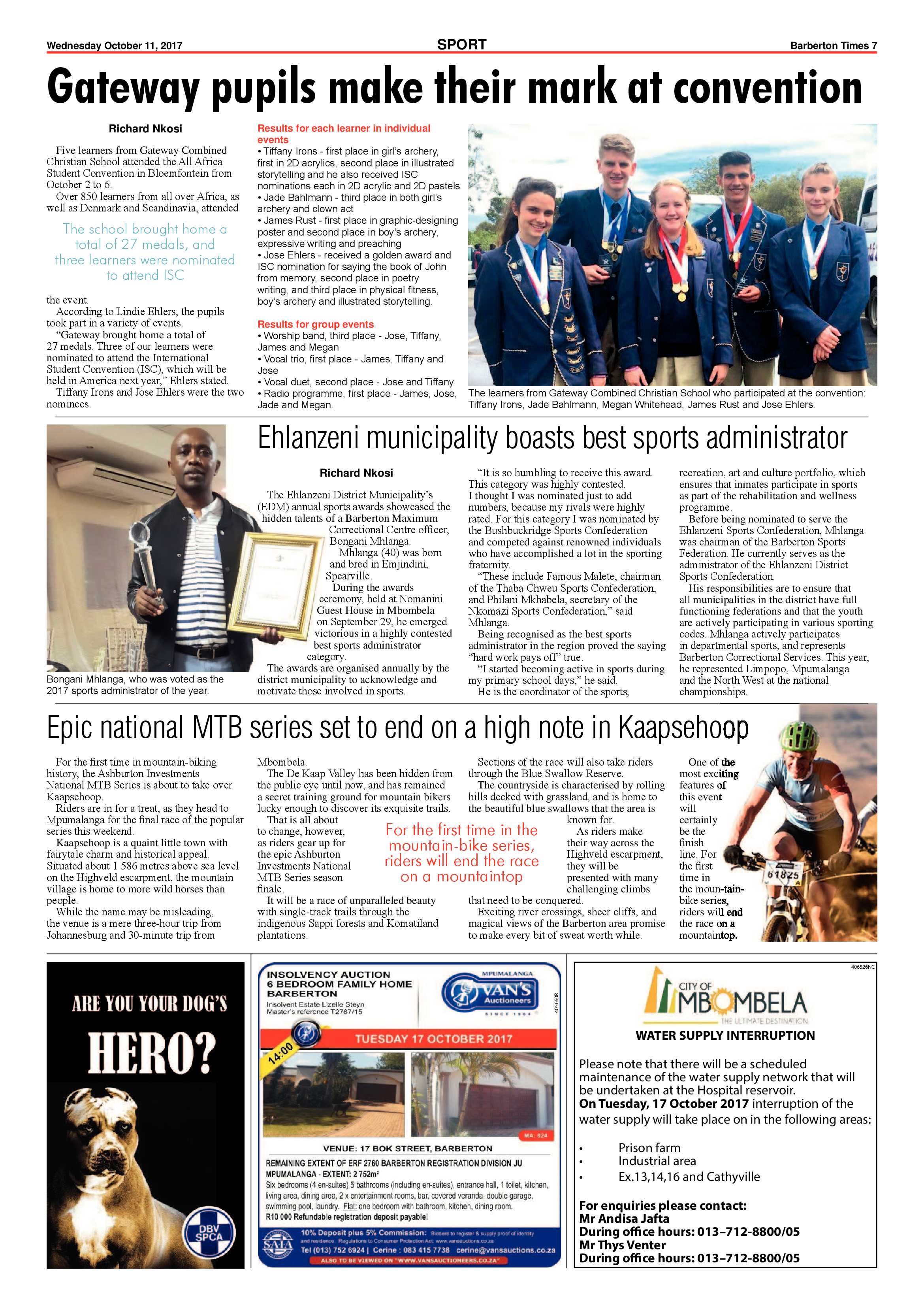 Barberton Times 11 October 2017 page 7