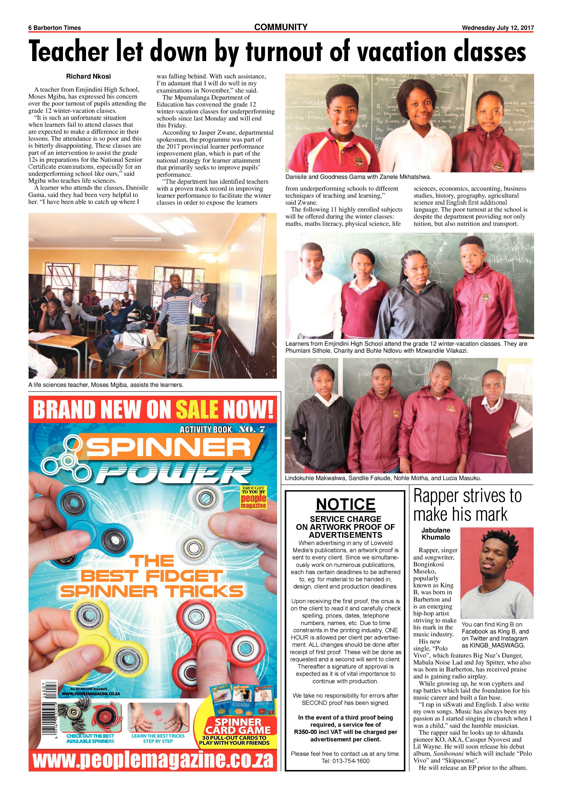 Barberton Times 12 July 2017 page 6