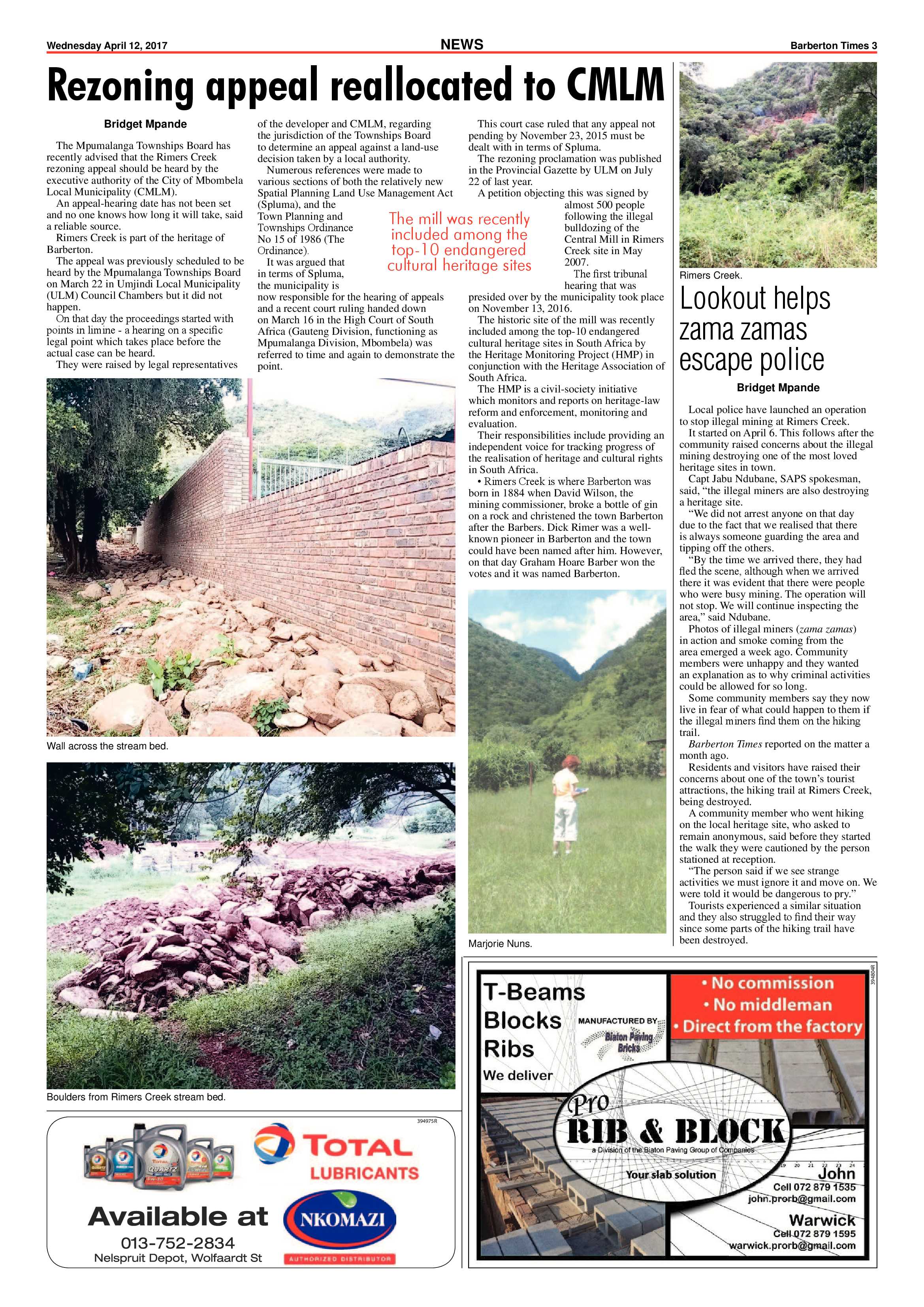 Barberton Times 12 April 2017 page 3