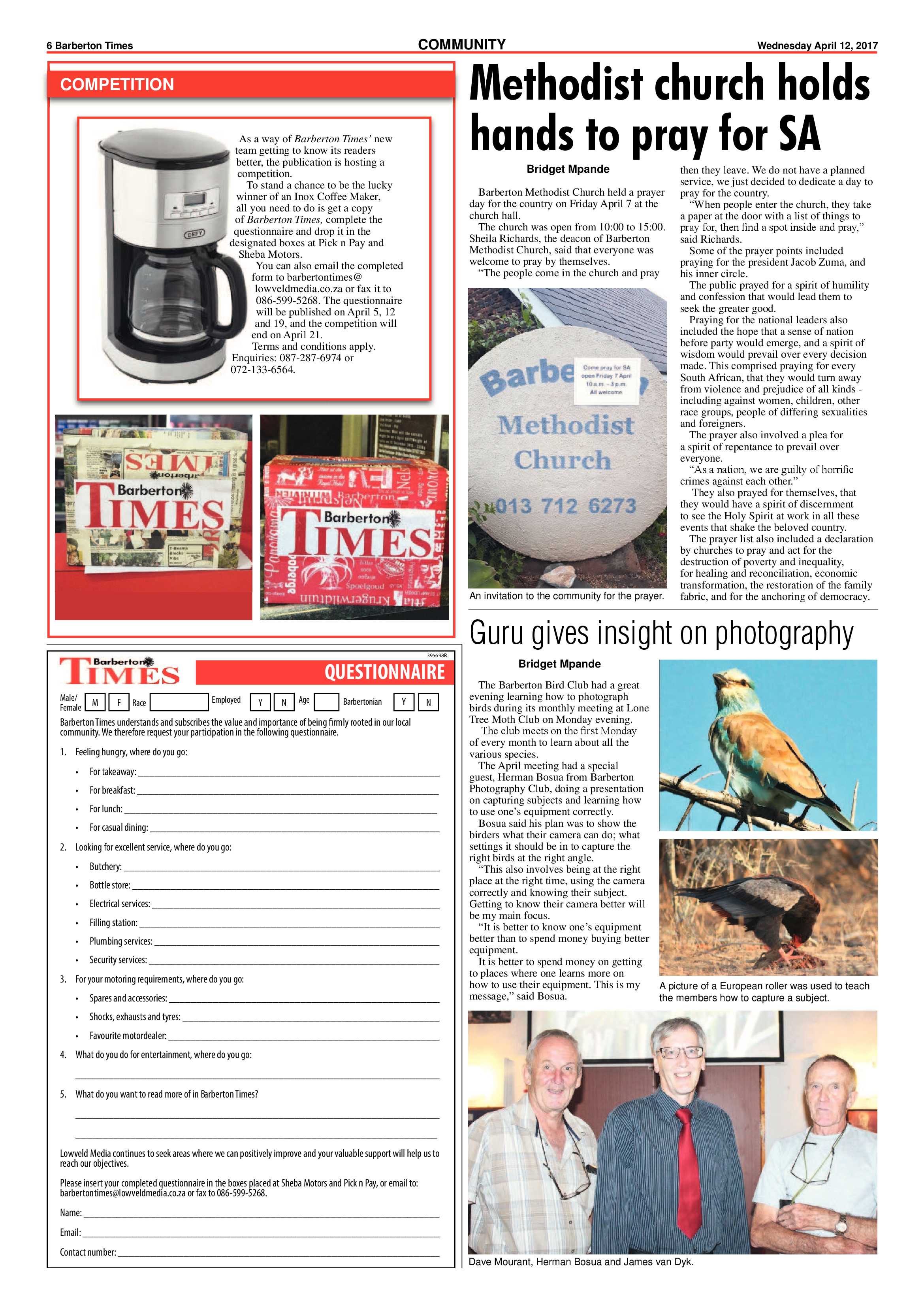 Barberton Times 12 April 2017 page 6