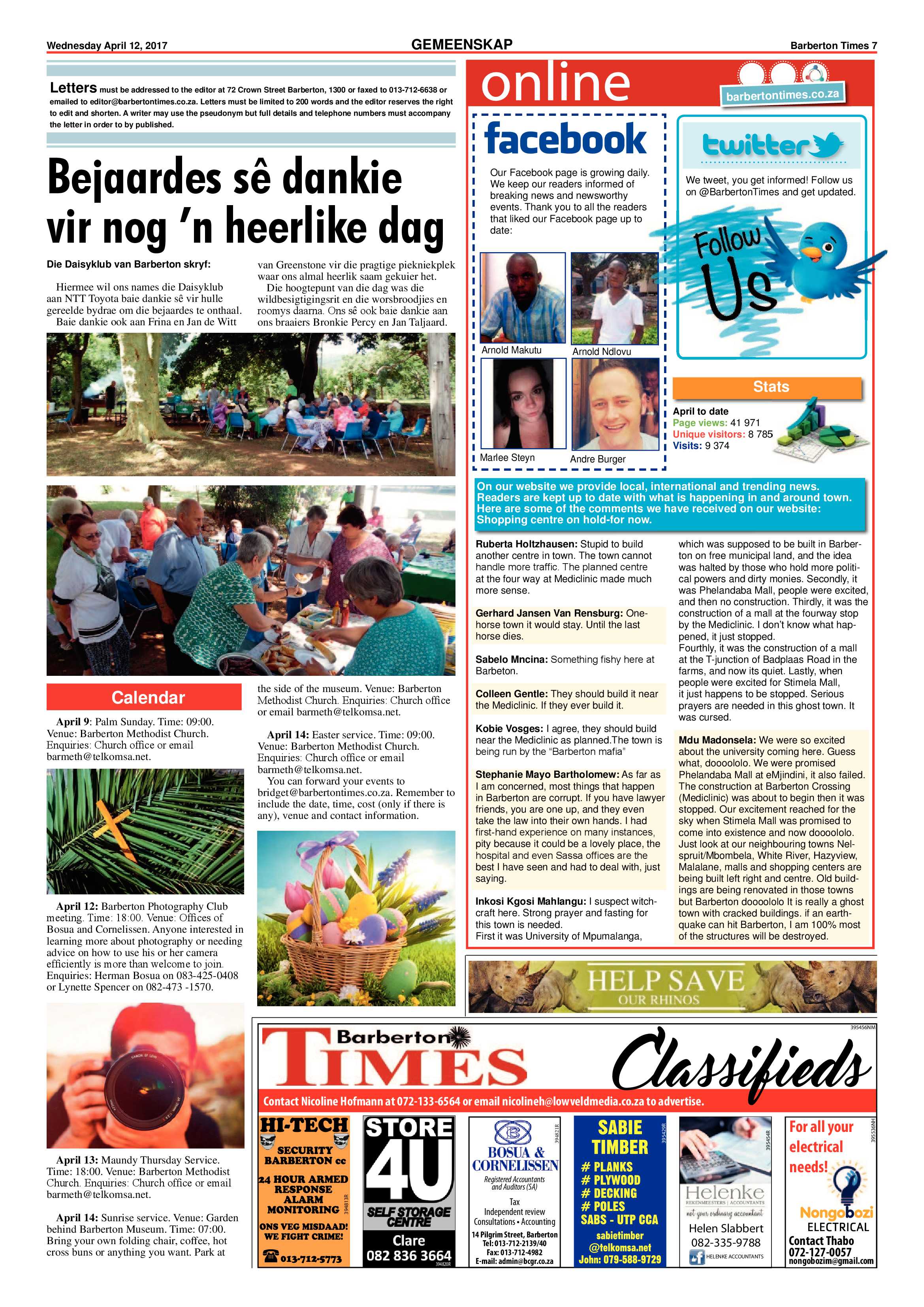 Barberton Times 12 April 2017 page 7