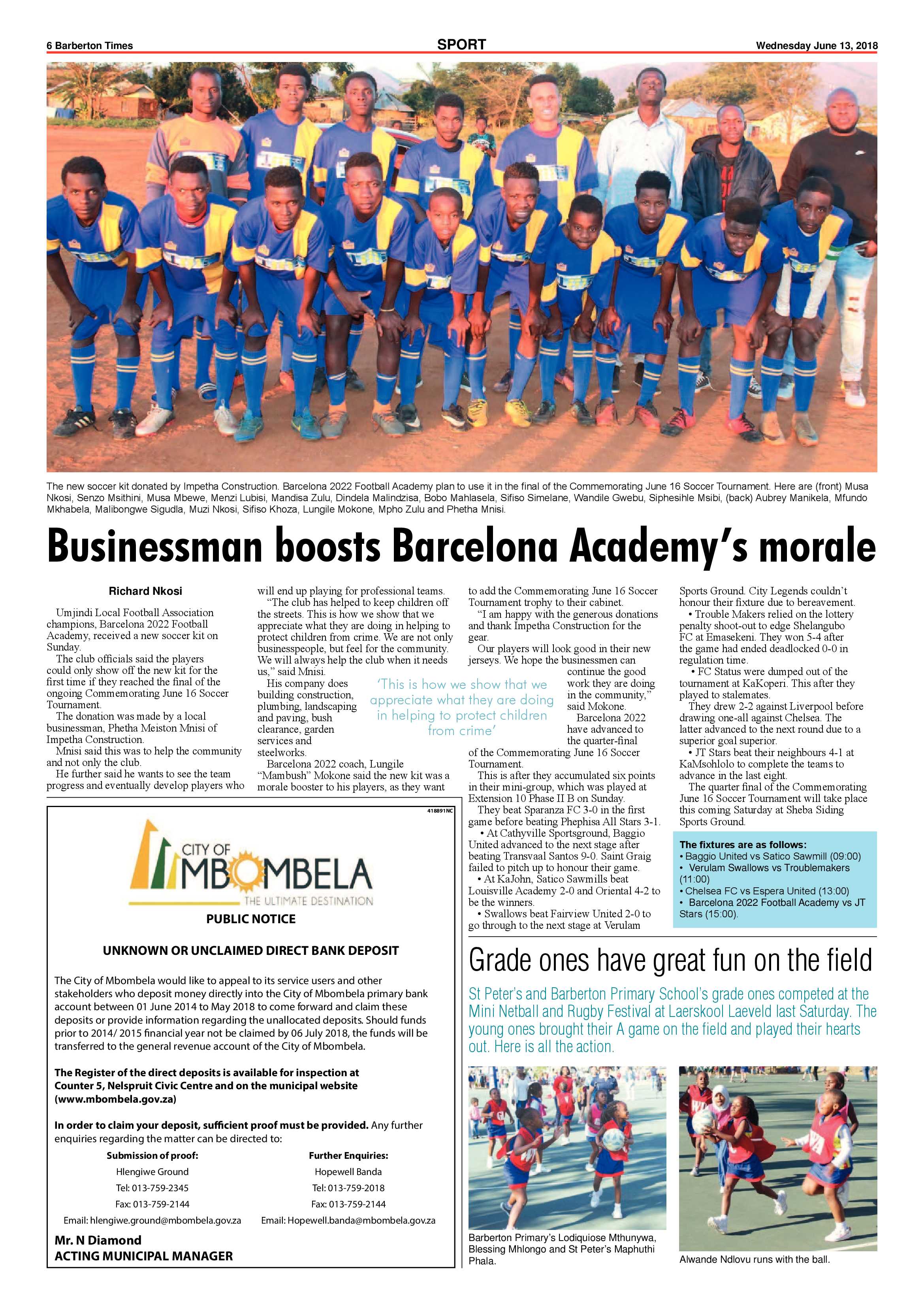 Barberton Times 13 June 2018 page 6