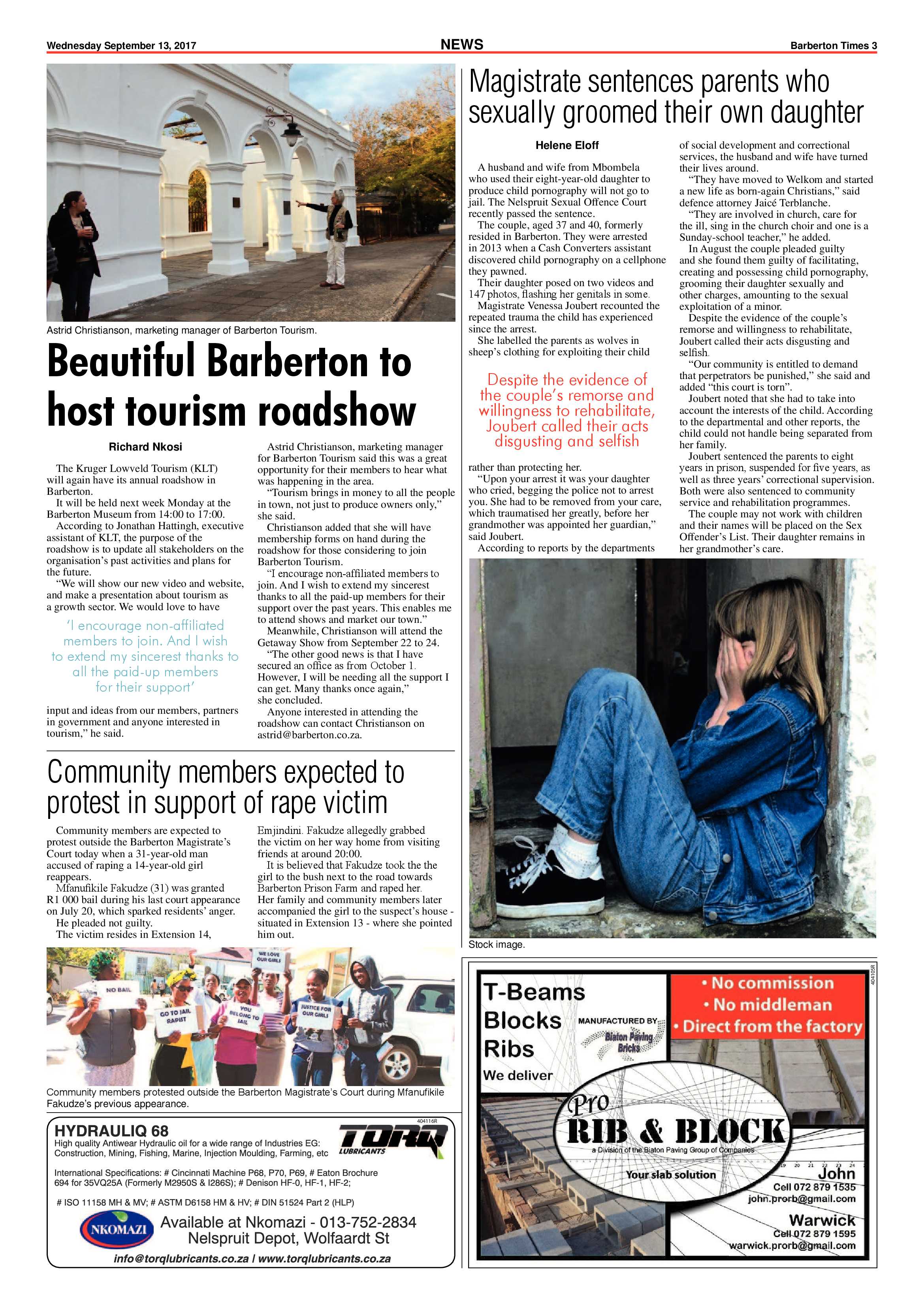Barberton Times 13 September 2017 page 3