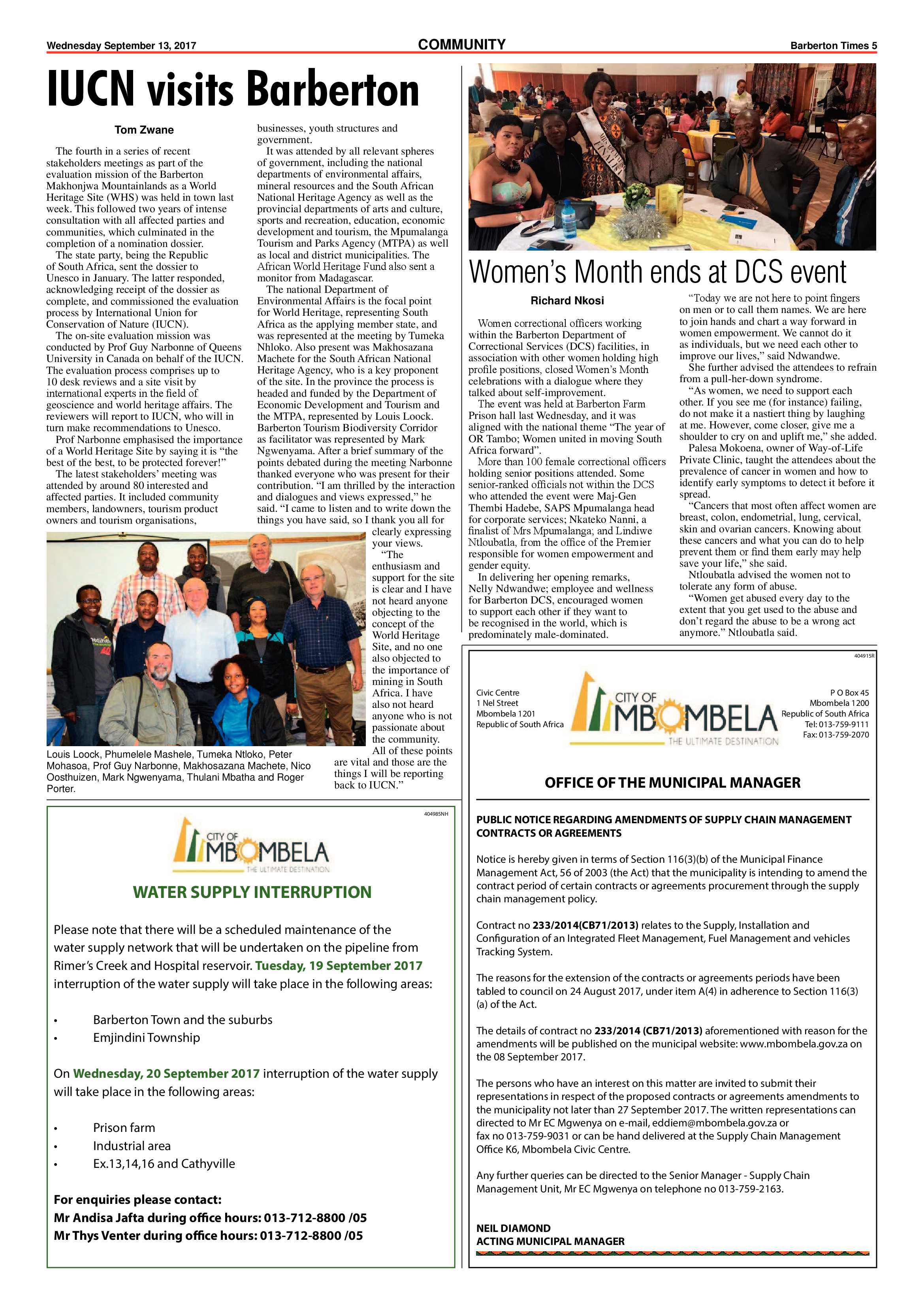 Barberton Times 13 September 2017 page 5