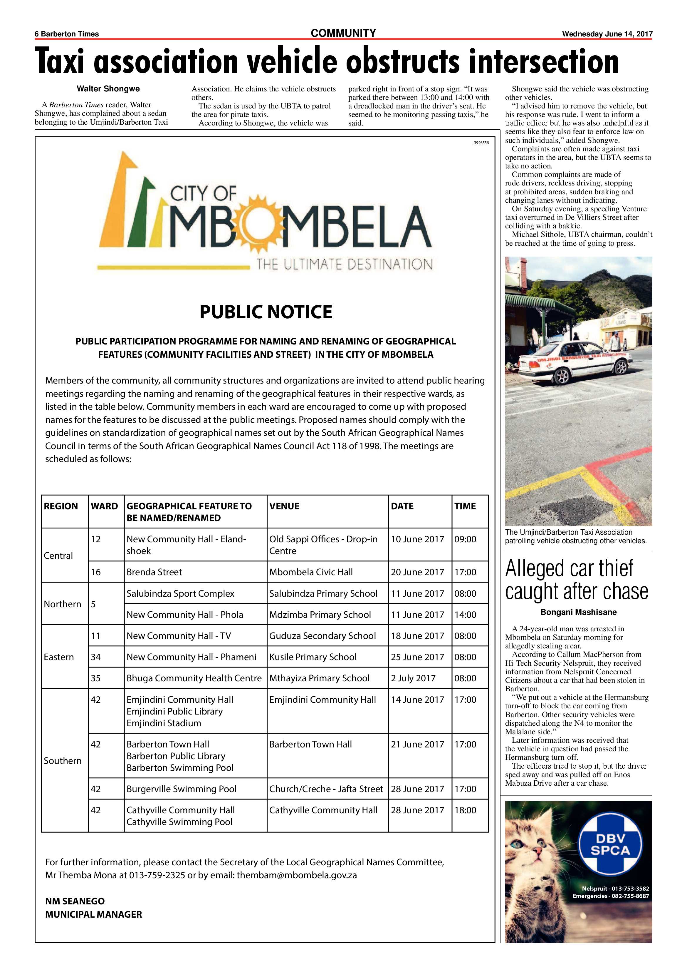 Barberton Times 14 June 2017 page 6