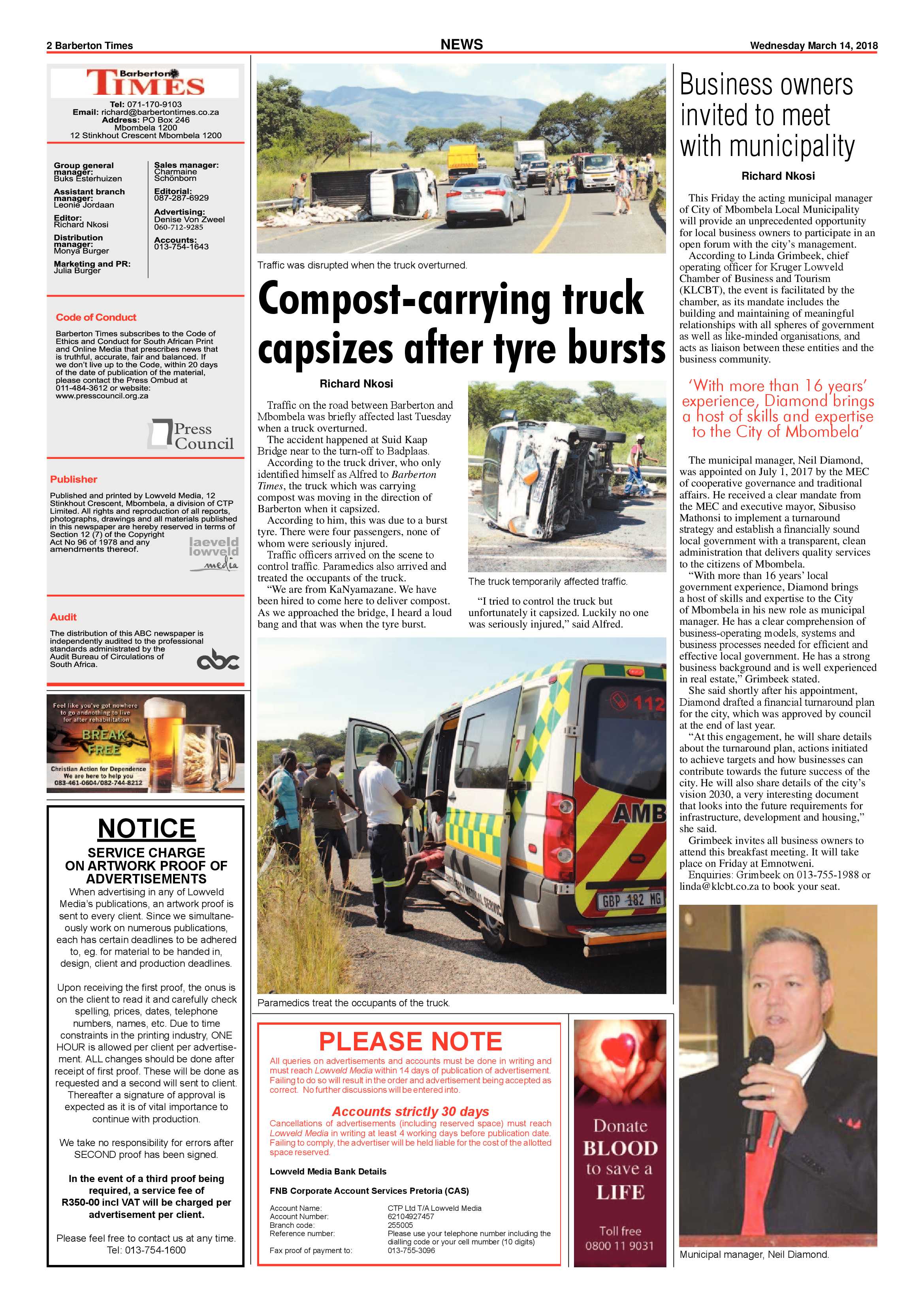 Barberton Times 14 March 2018 page 2