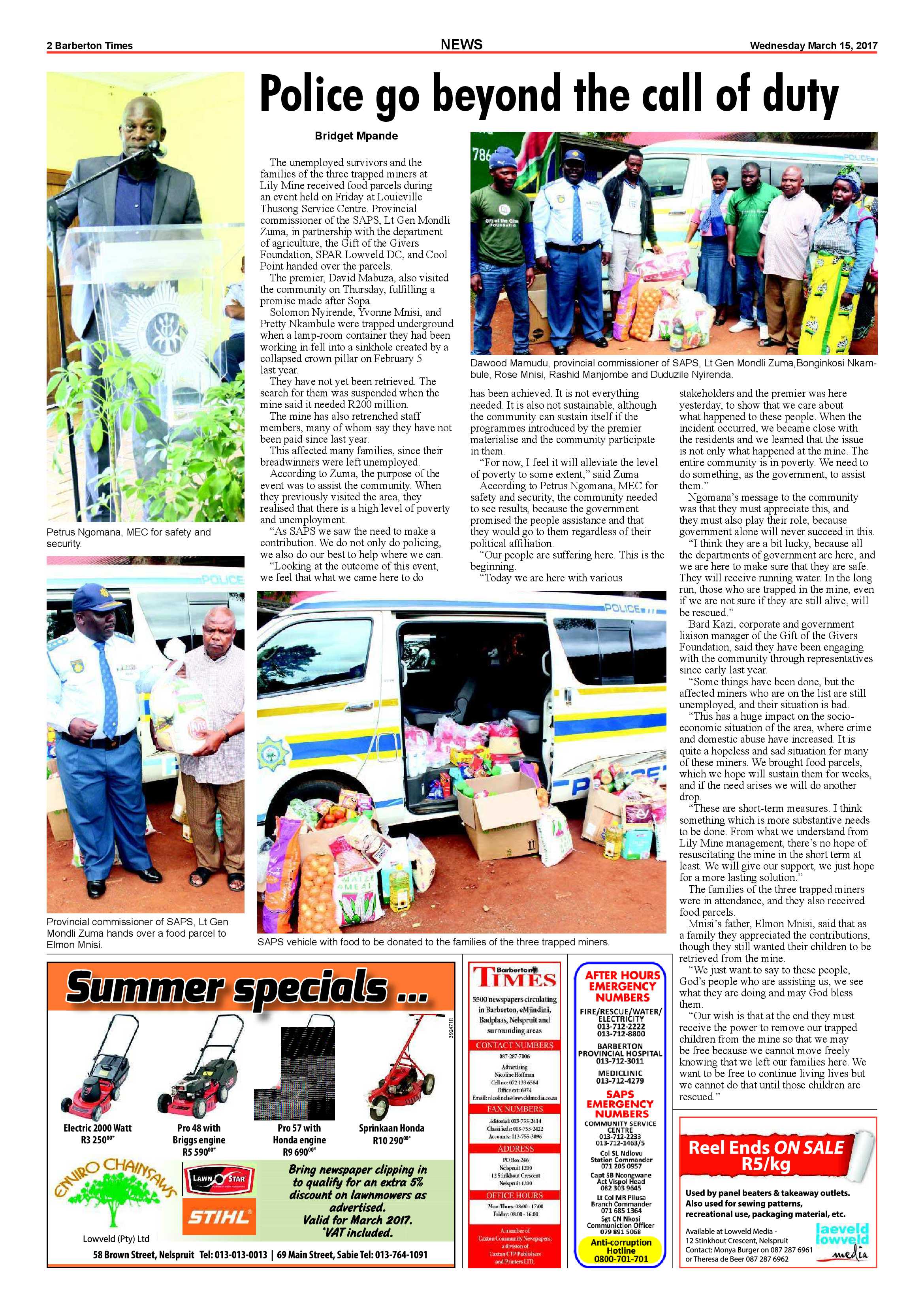 Barberton Times 15 March 2017 page 2