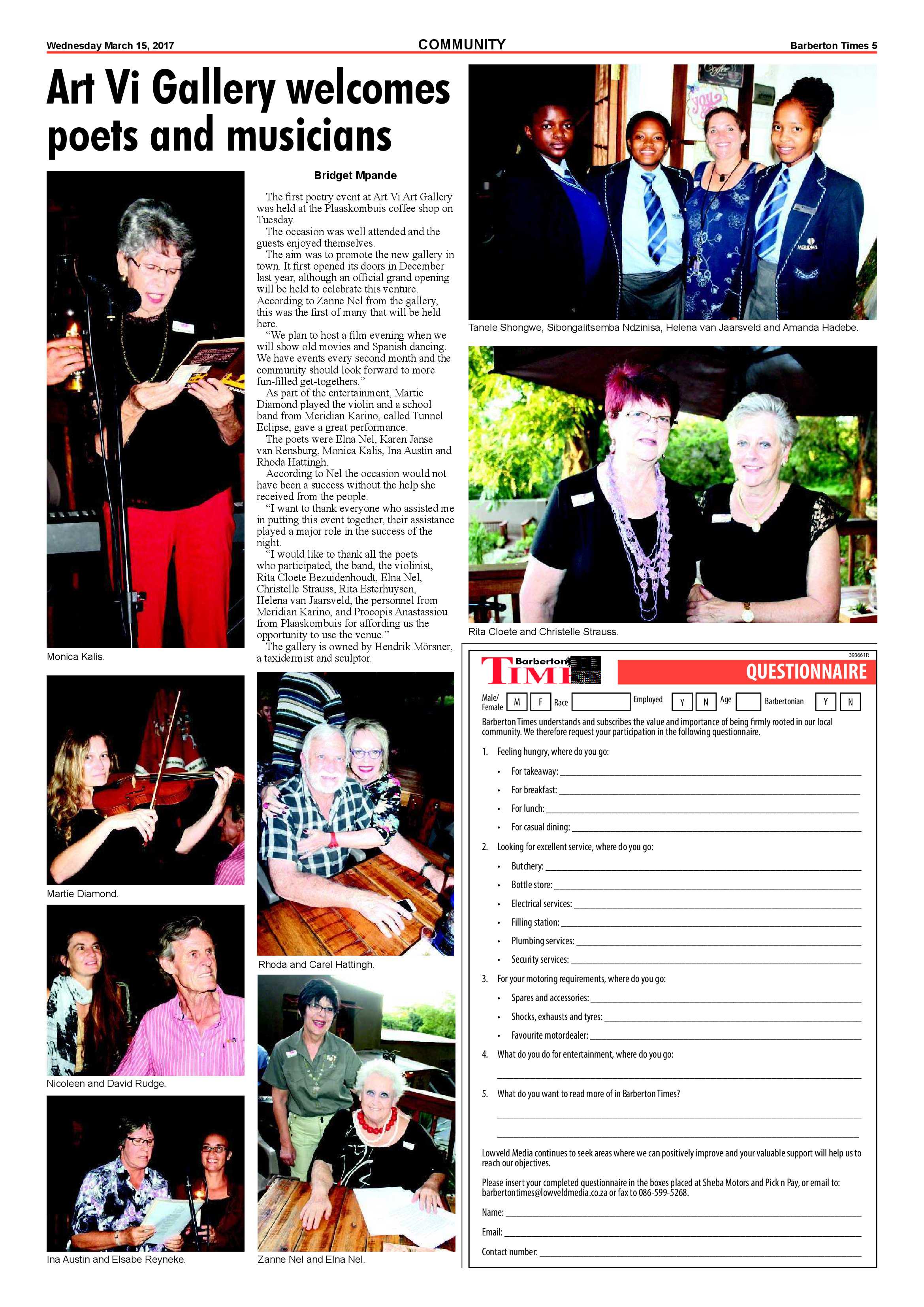 Barberton Times 15 March 2017 page 5