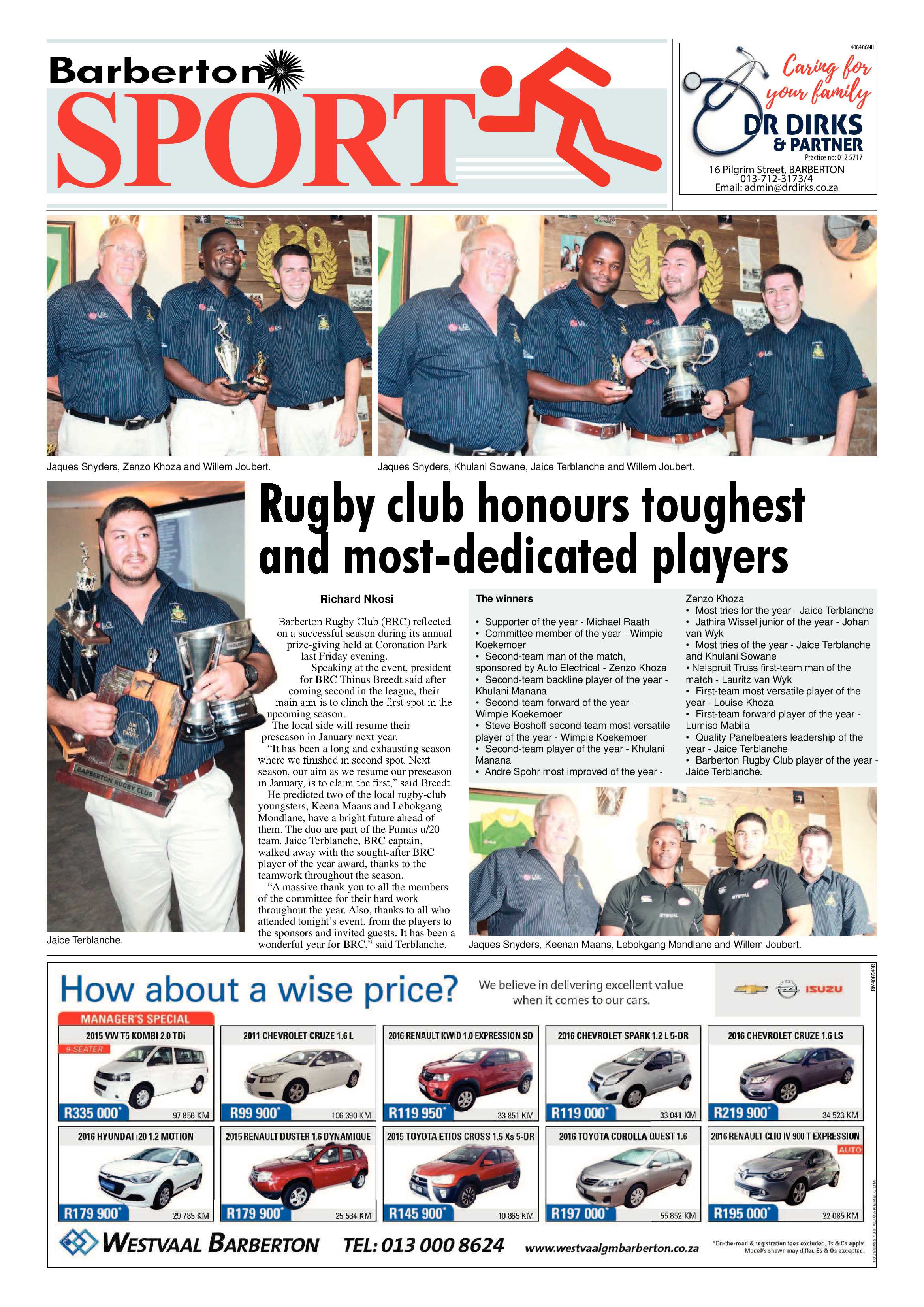 Barberton Times 15 November 2017 page 8