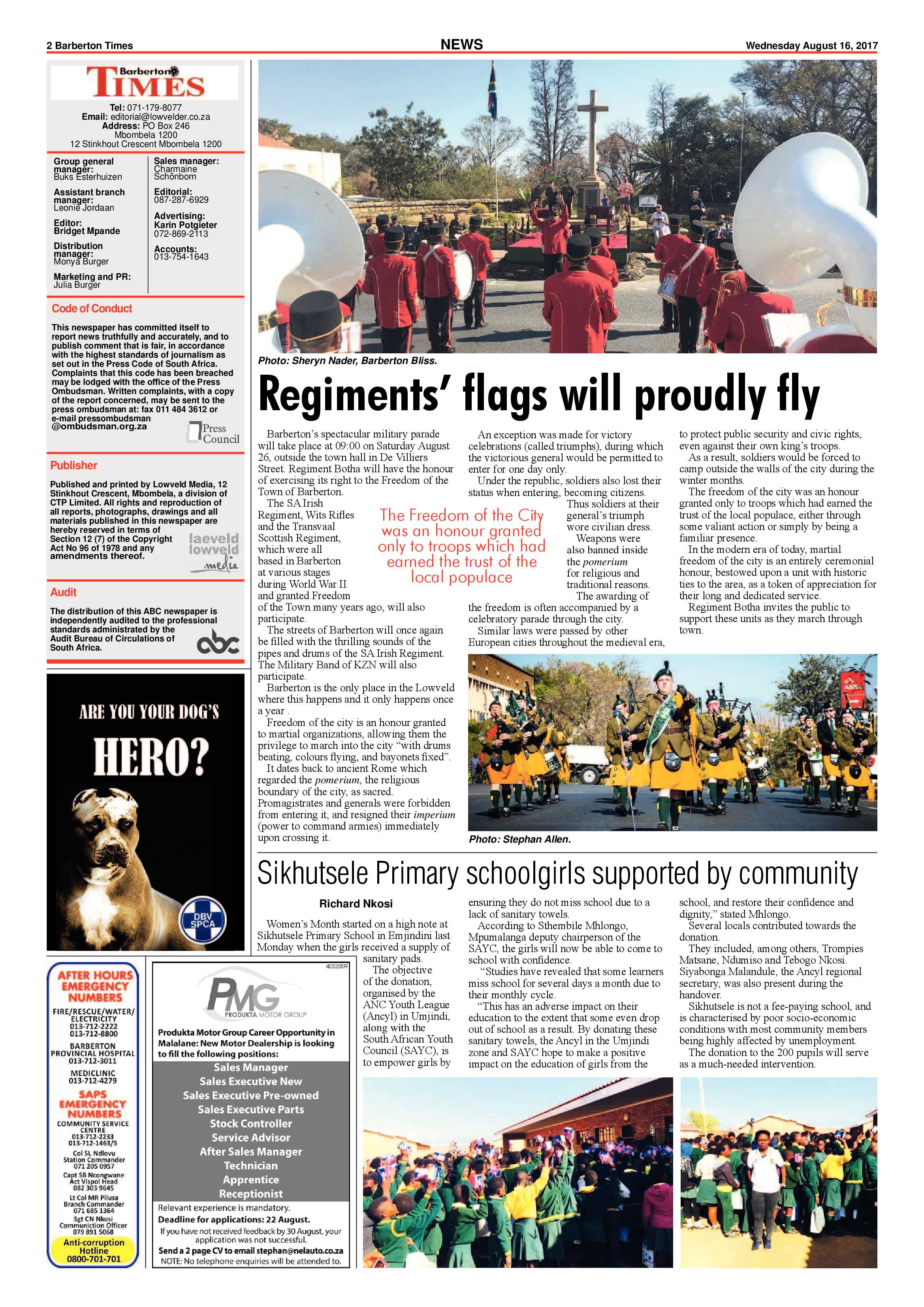 Barberton Times 16 August 2017 page 2