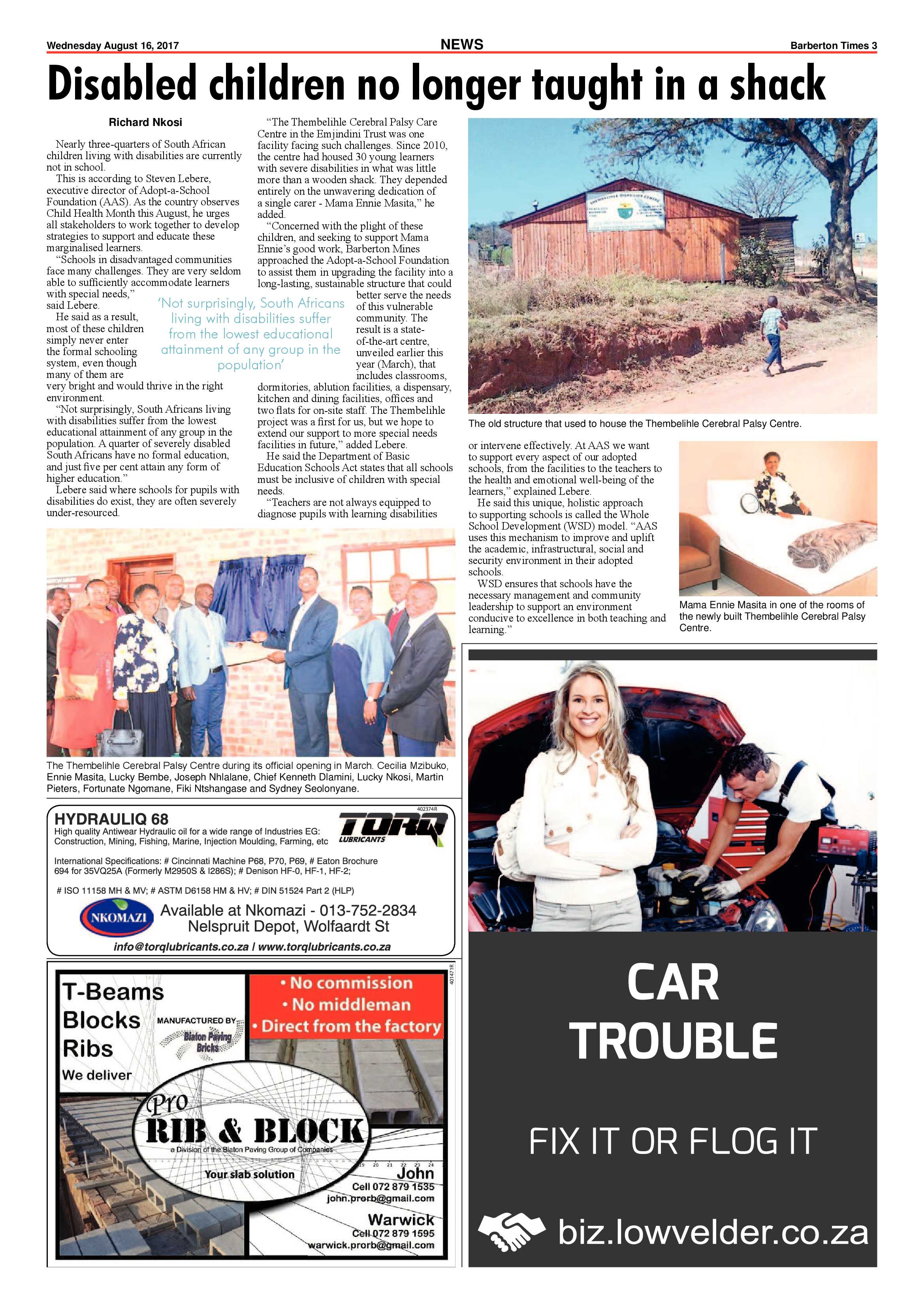 Barberton Times 16 August 2017 page 3