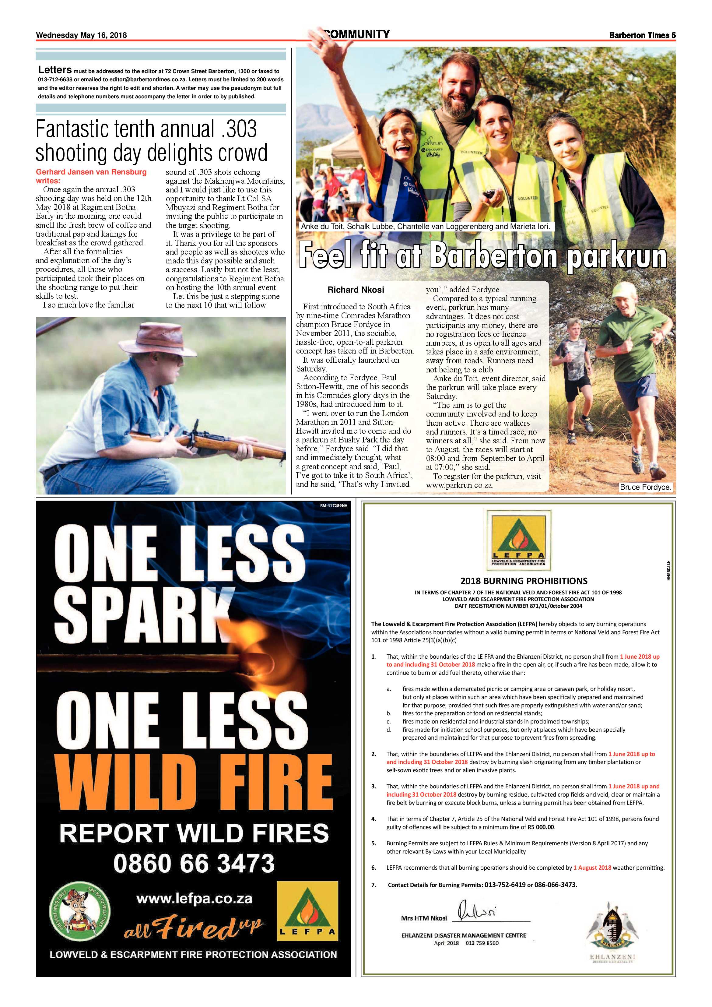 Barberton Times 16 May 2018 page 5