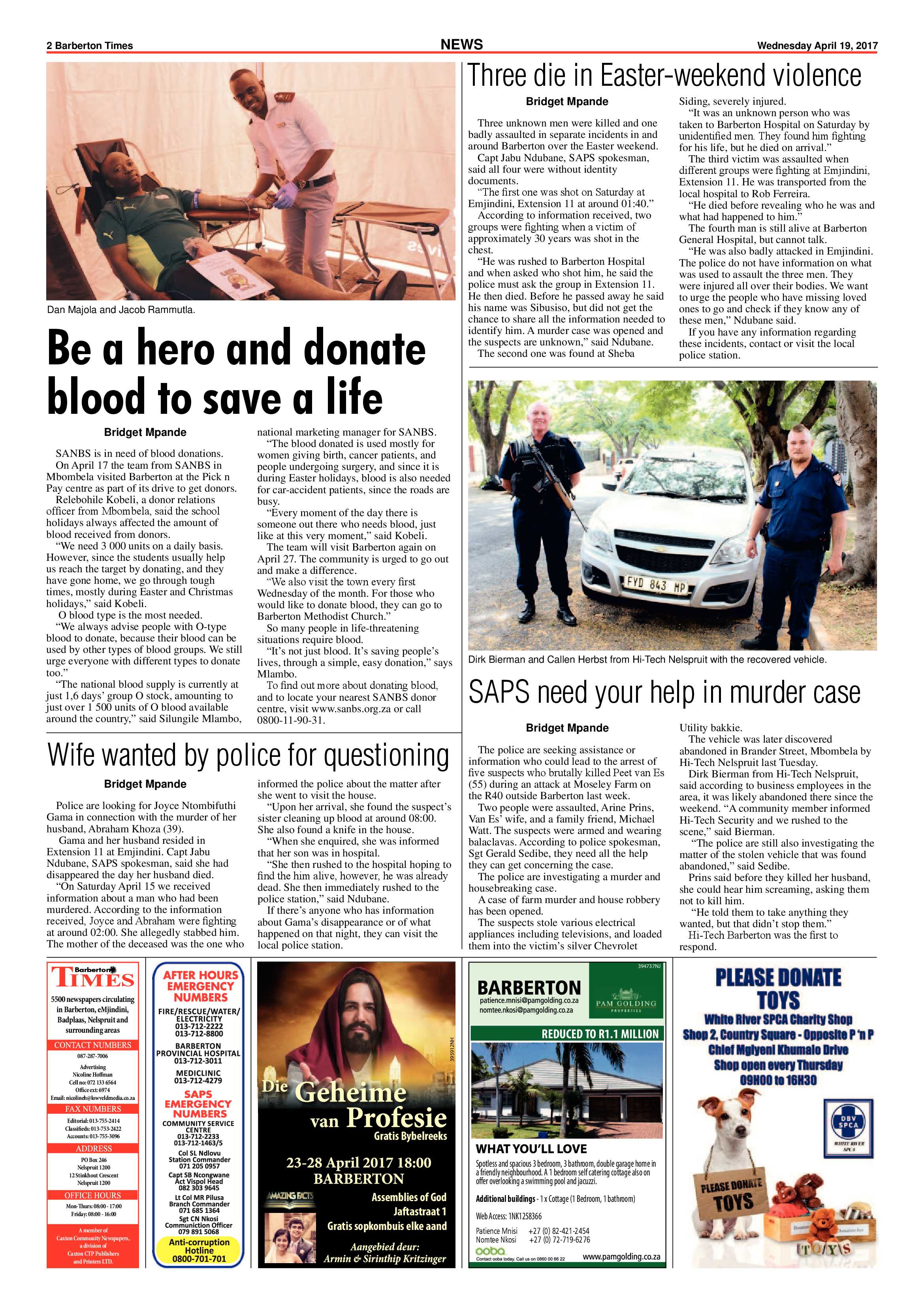 Barberton Times 19 April 2017 page 2
