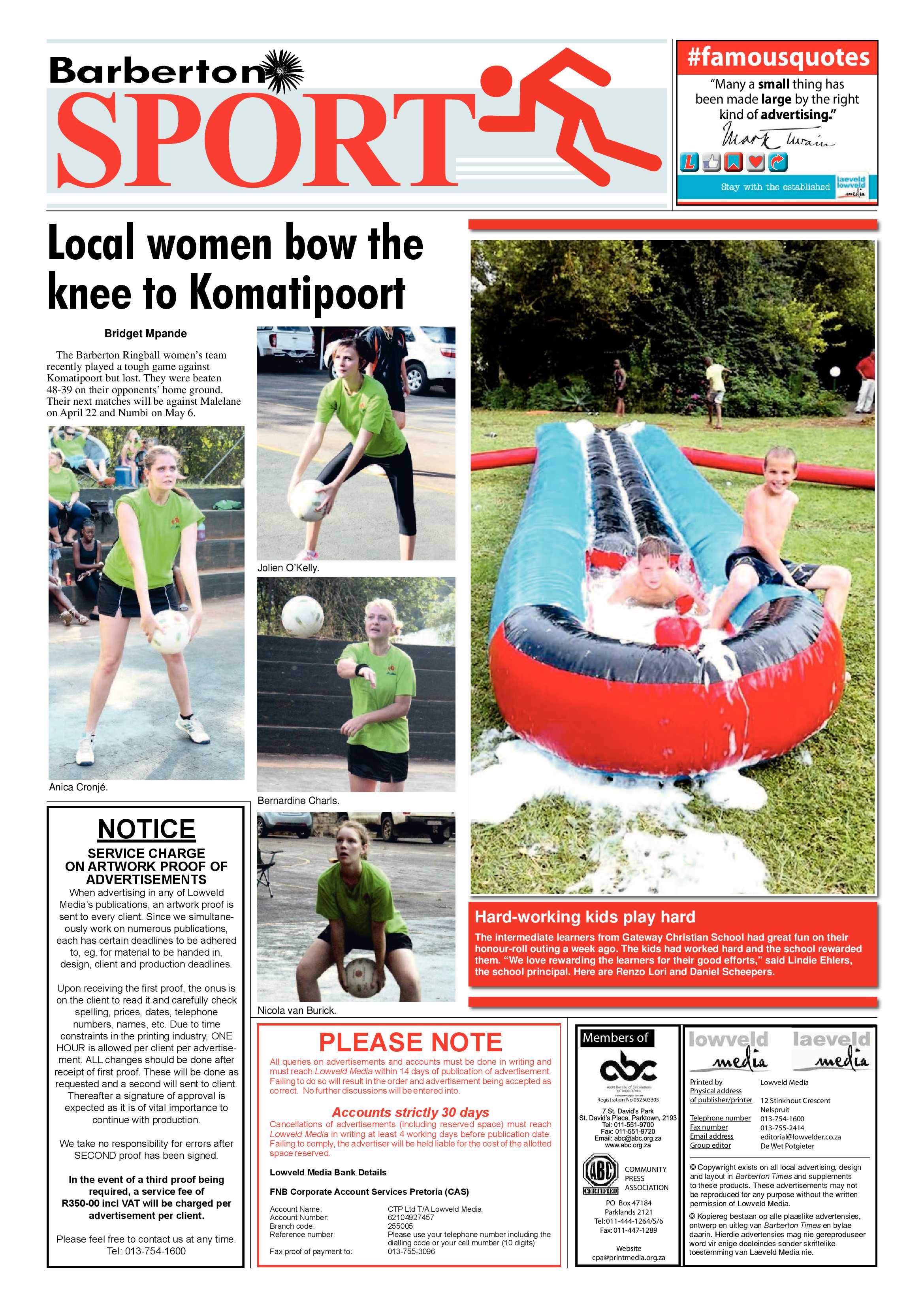 Barberton Times 19 April 2017 page 8