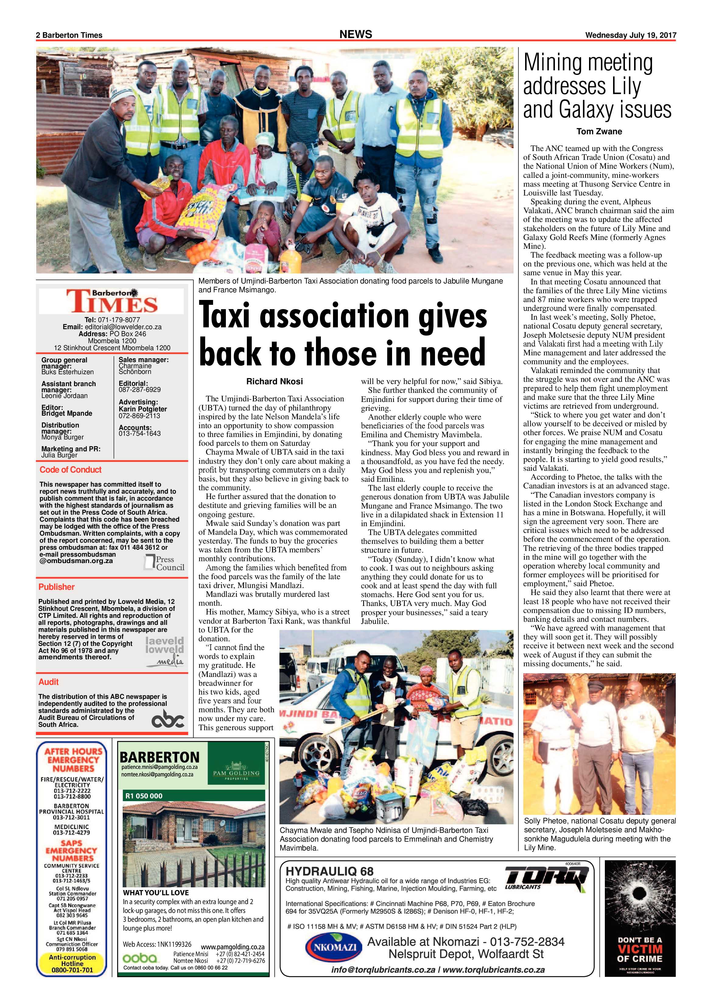 Barberton Times 19 July 2017 page 2