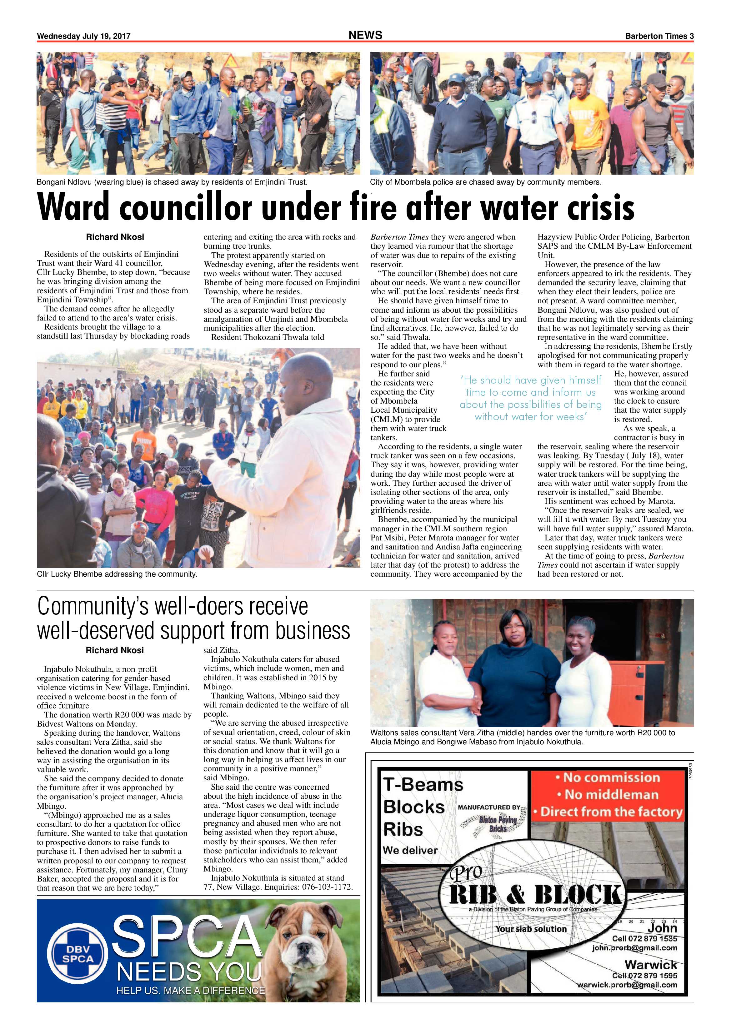 Barberton Times 19 July 2017 page 3