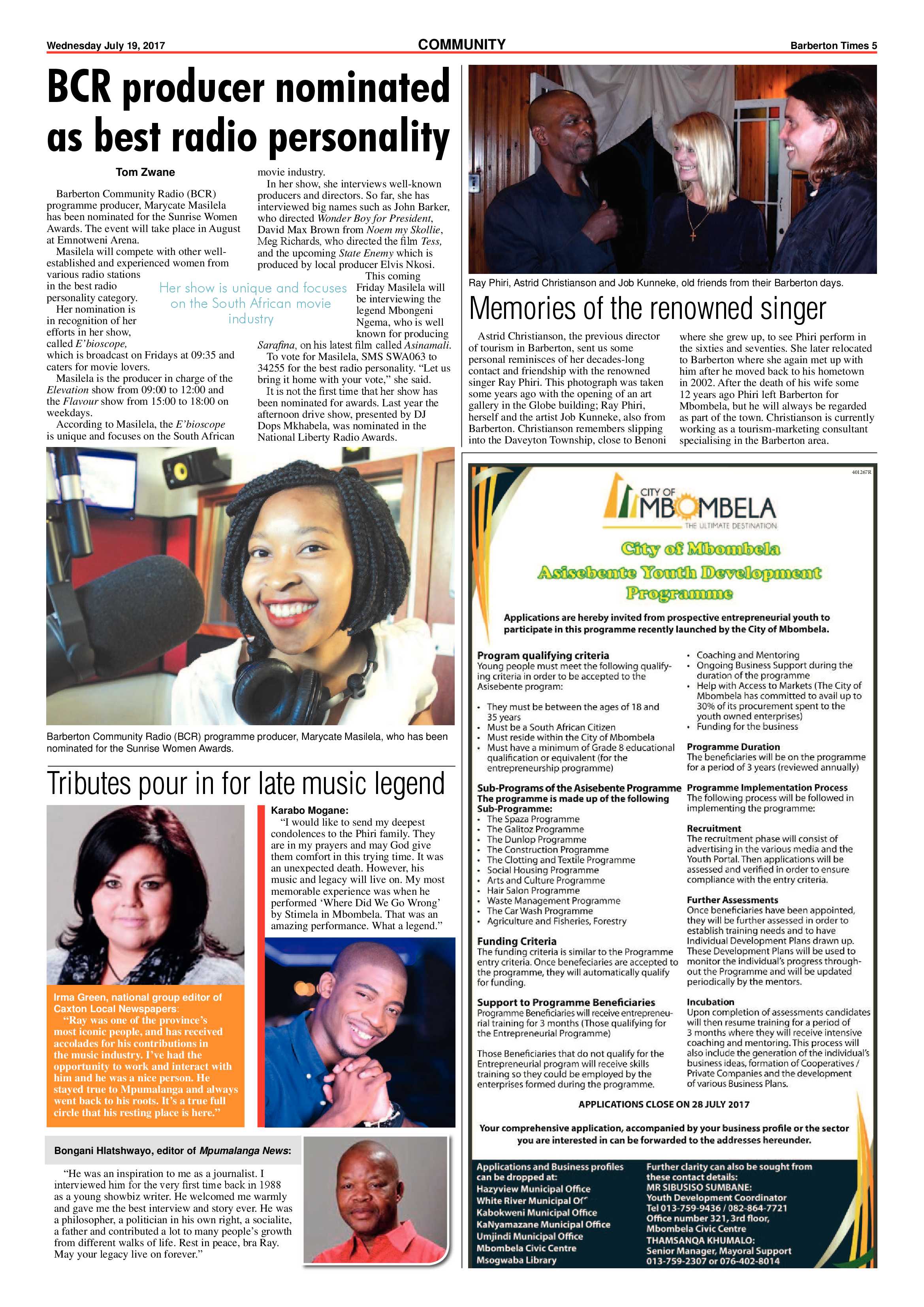Barberton Times 19 July 2017 page 5