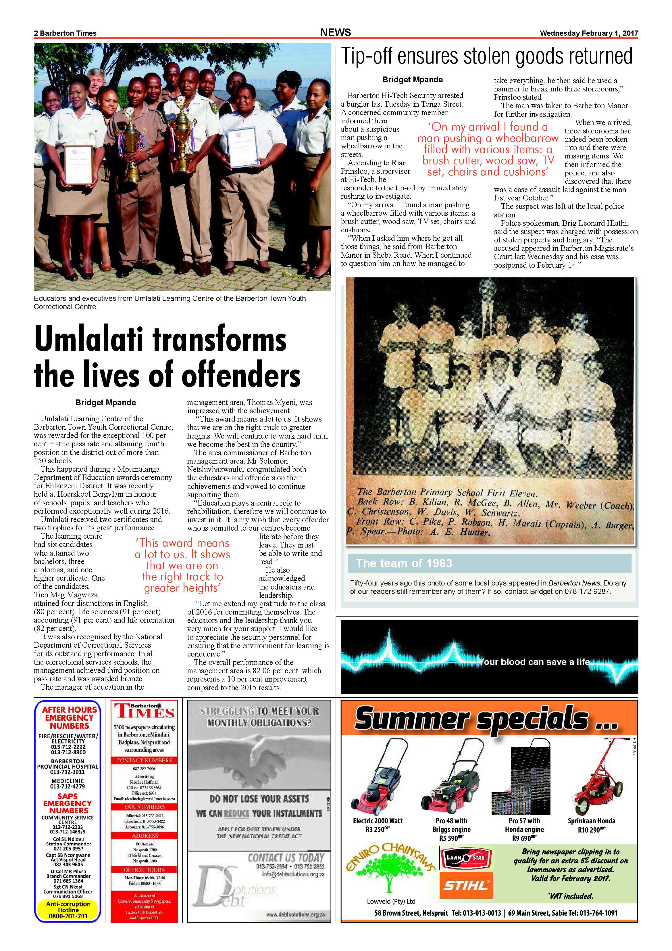 Barberton Times 1 February 2017 page 2