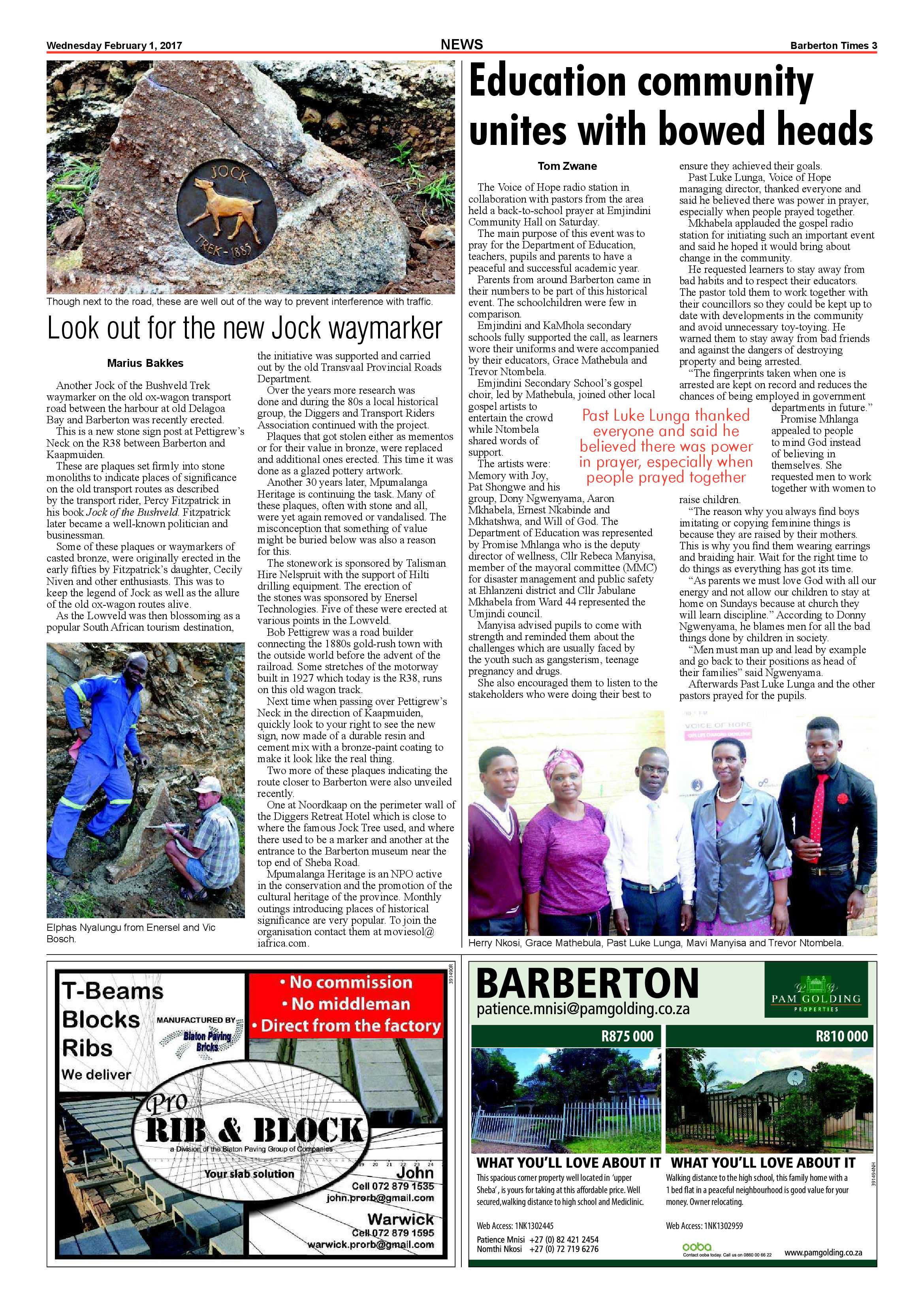 Barberton Times 1 February 2017 page 3