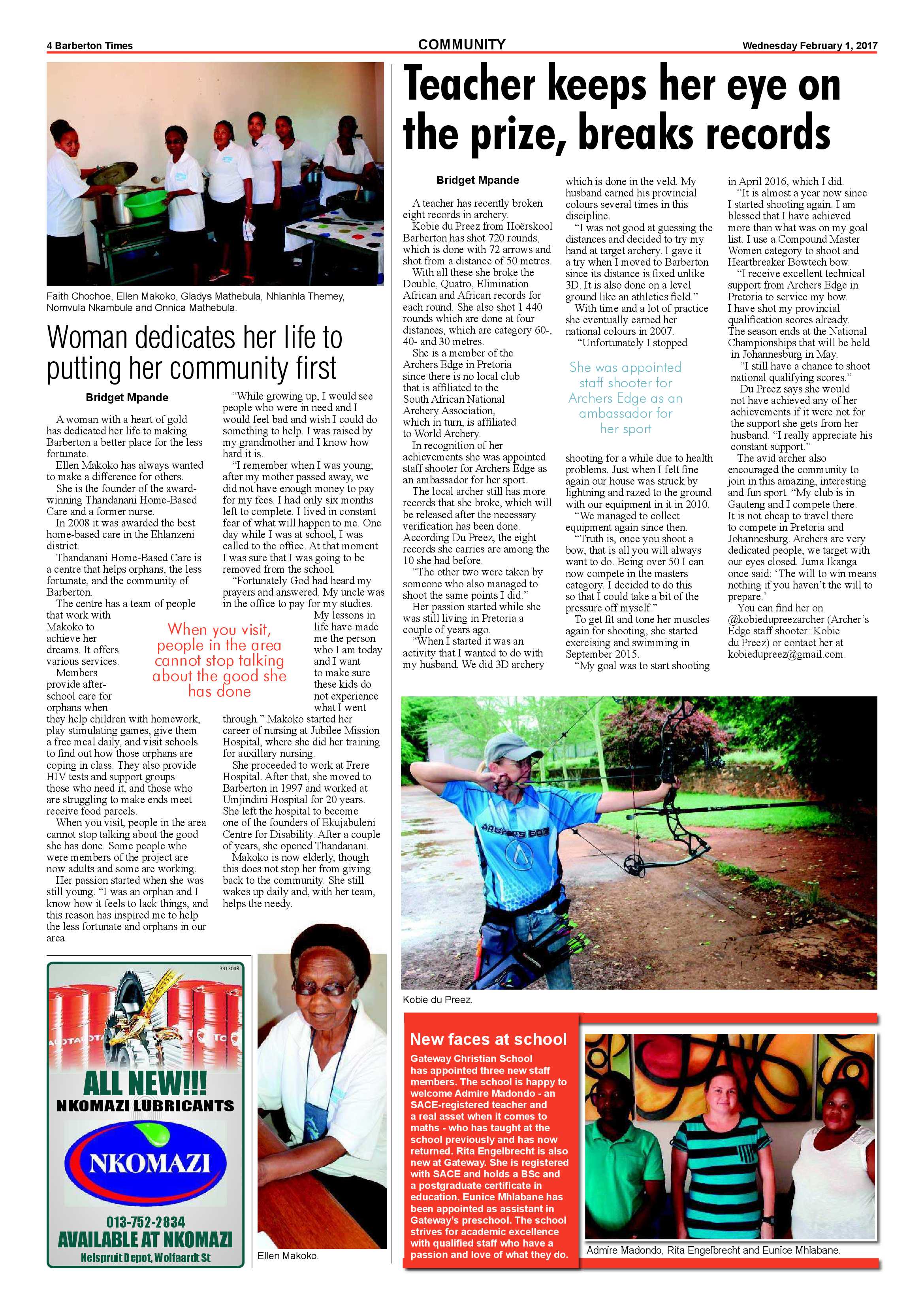 Barberton Times 1 February 2017 page 4