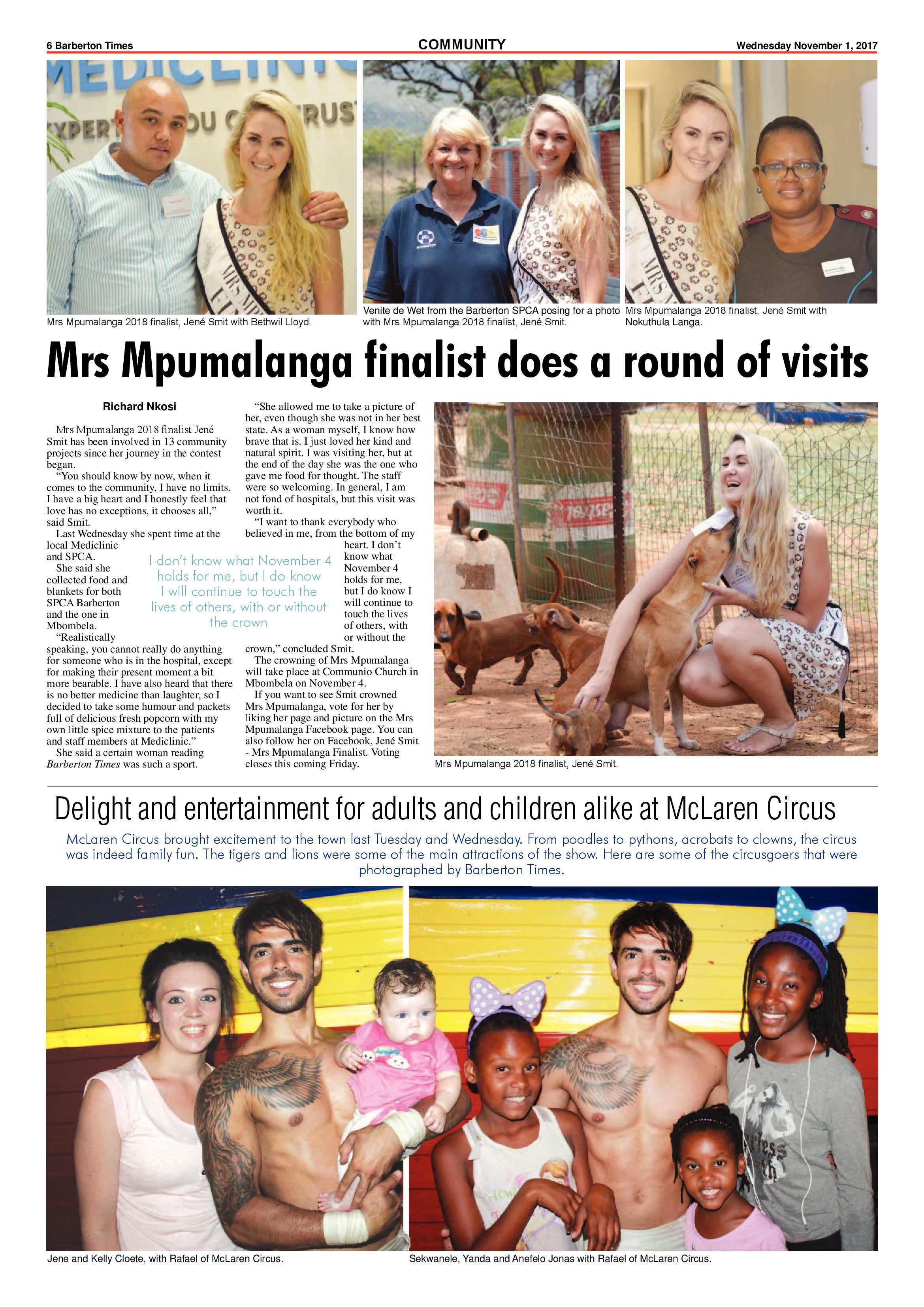 Barberton Times 1 November 2017 page 6