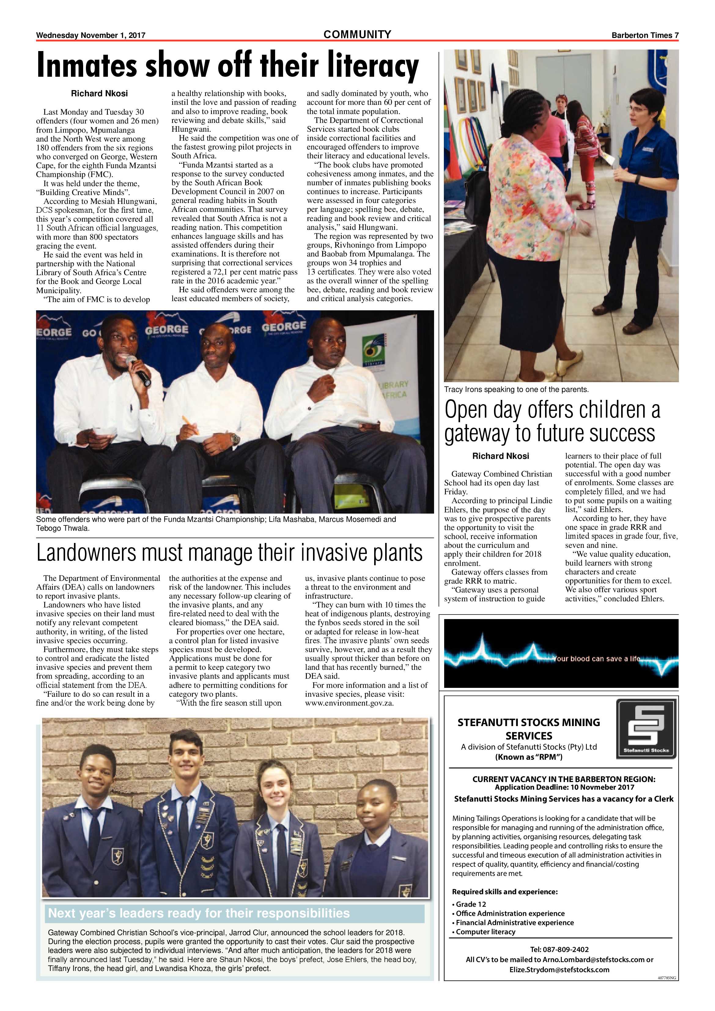 Barberton Times 1 November 2017 page 7