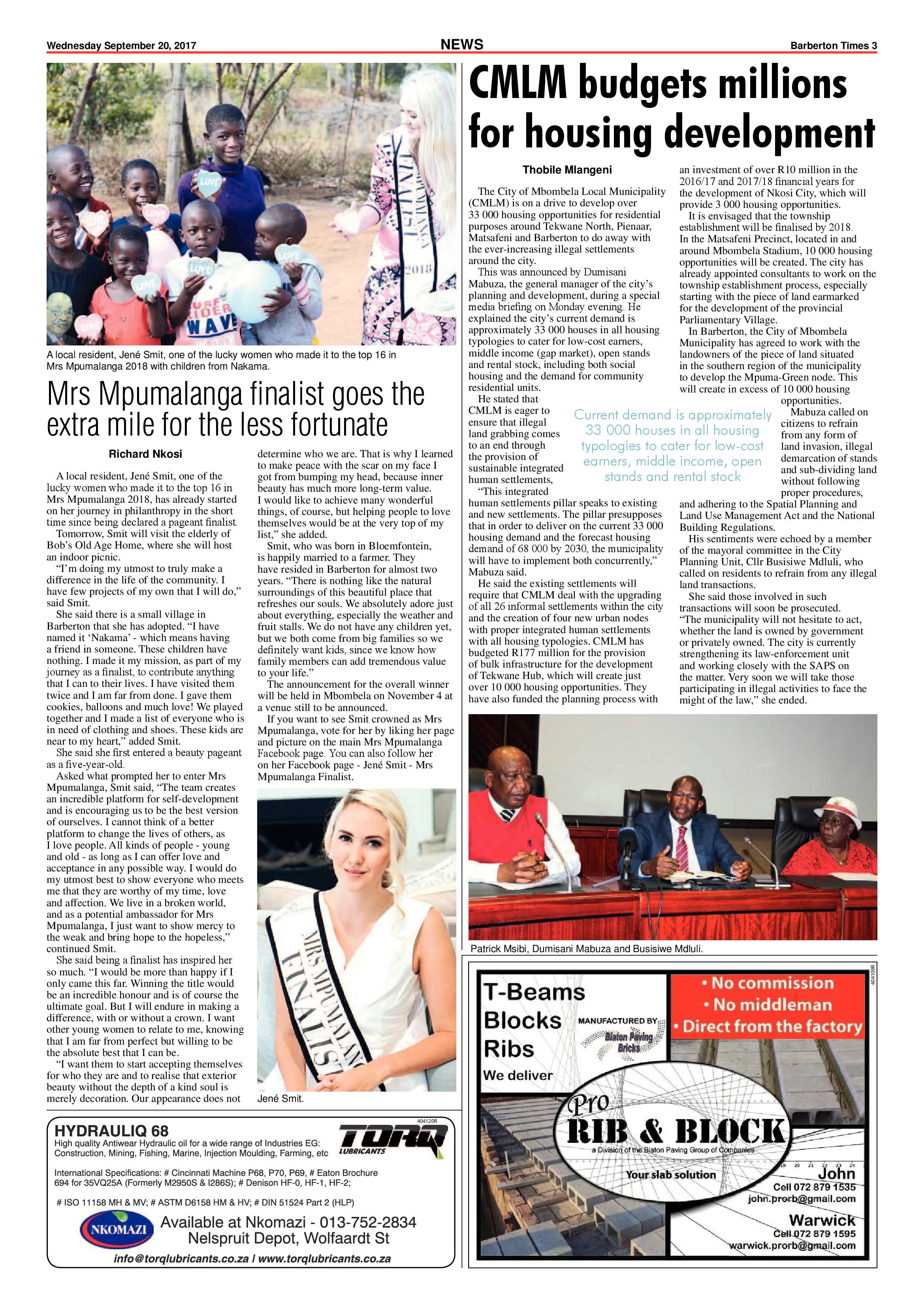 Barberton Times 20 September 2017 page 3