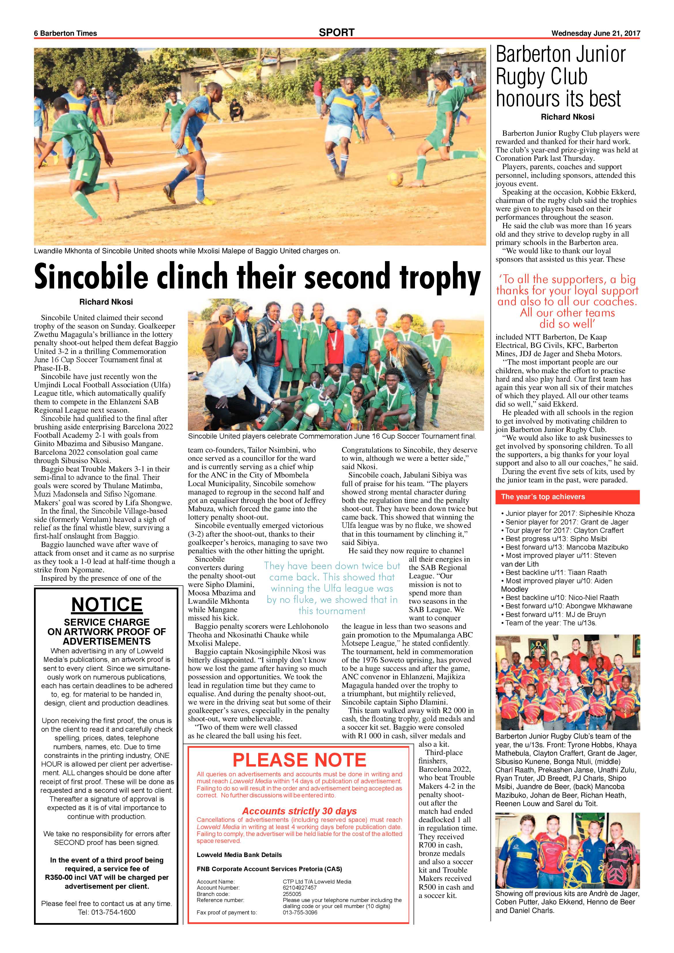 Barberton Times 21 June 2017 page 6