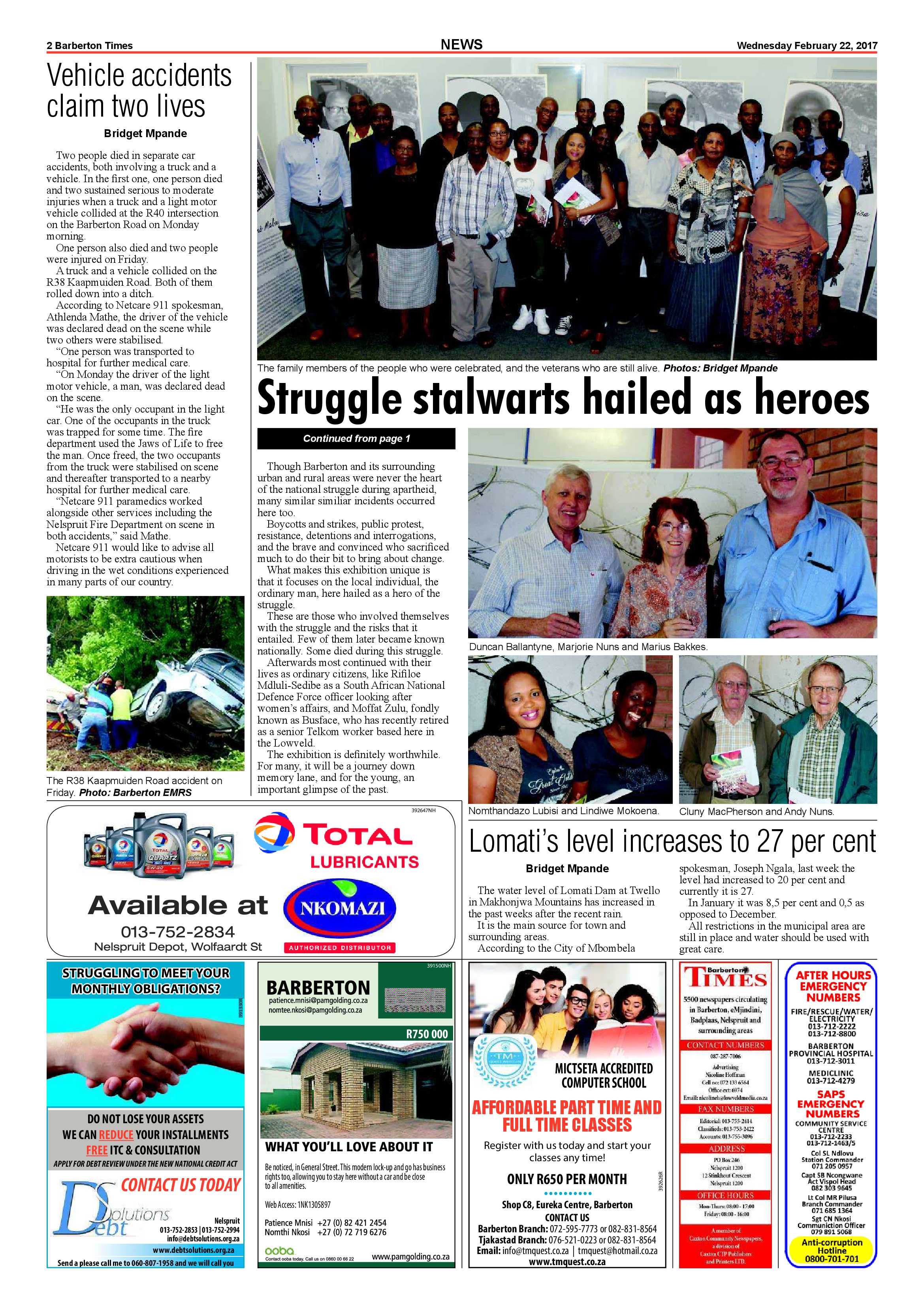Barberton Times 22 February 2017 page 2