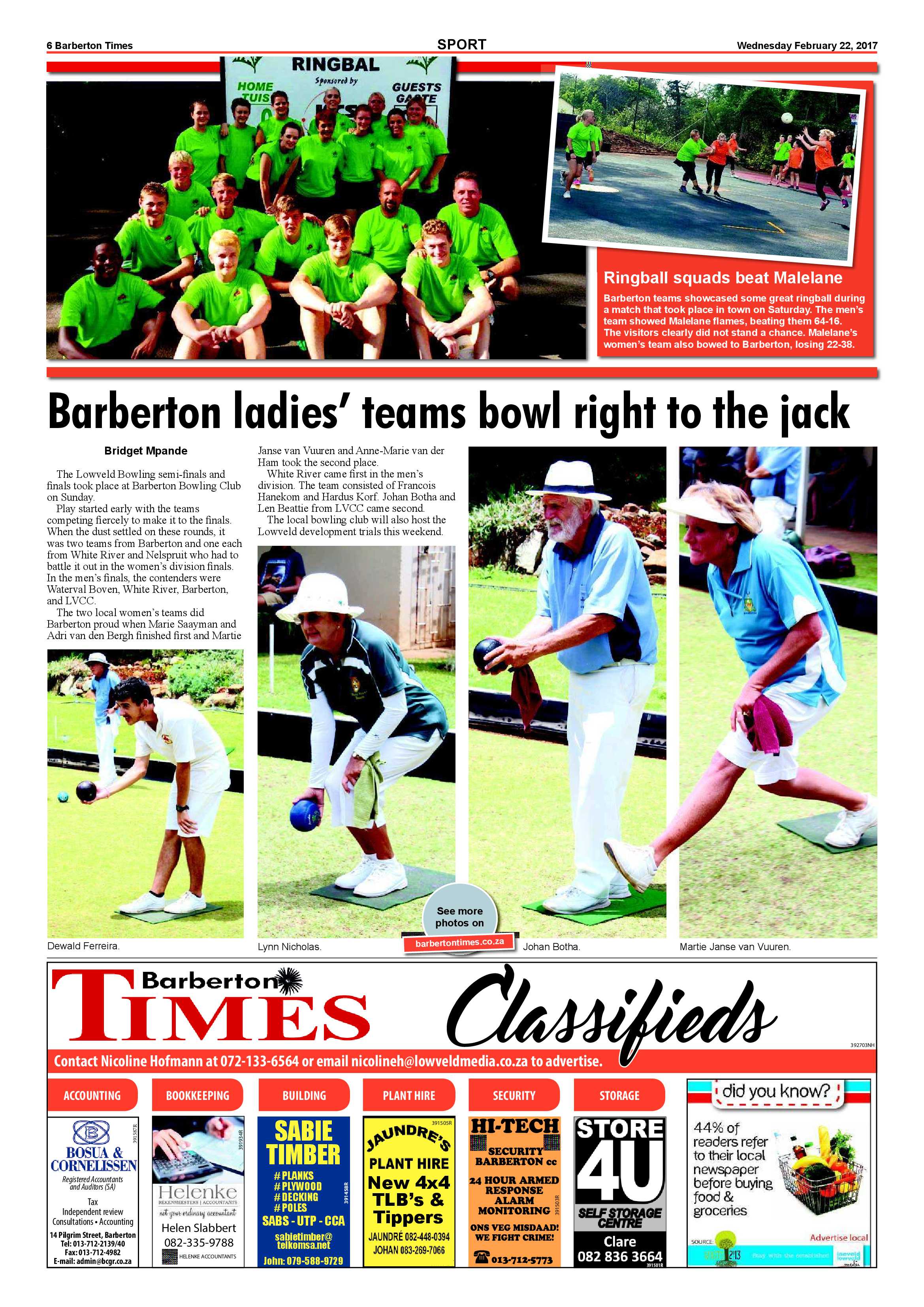 Barberton Times 22 February 2017 page 6