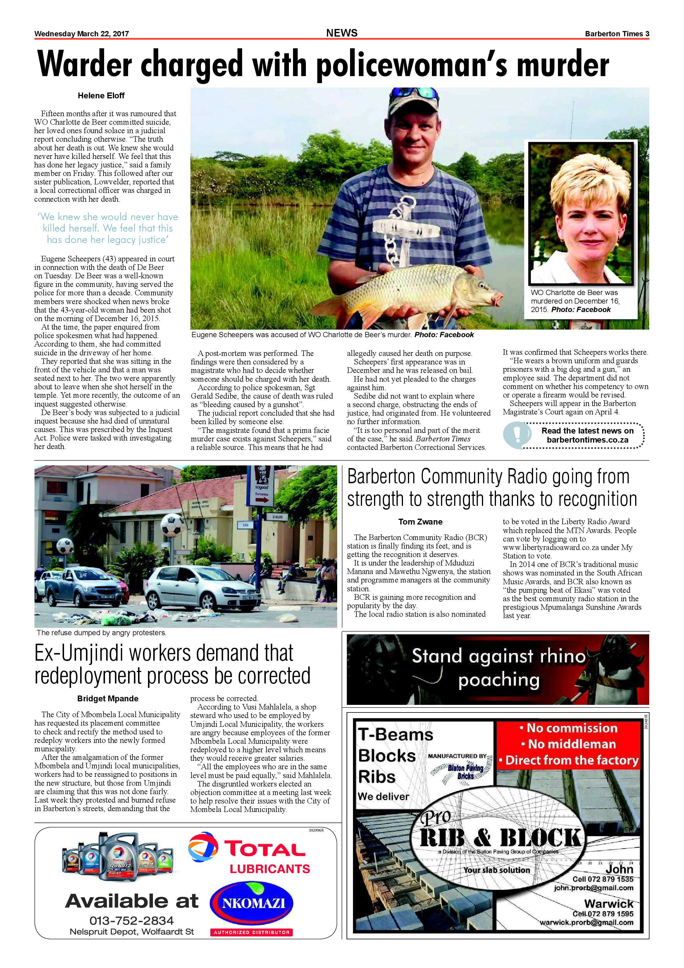 Barberton Times 22 March 2017 page 3