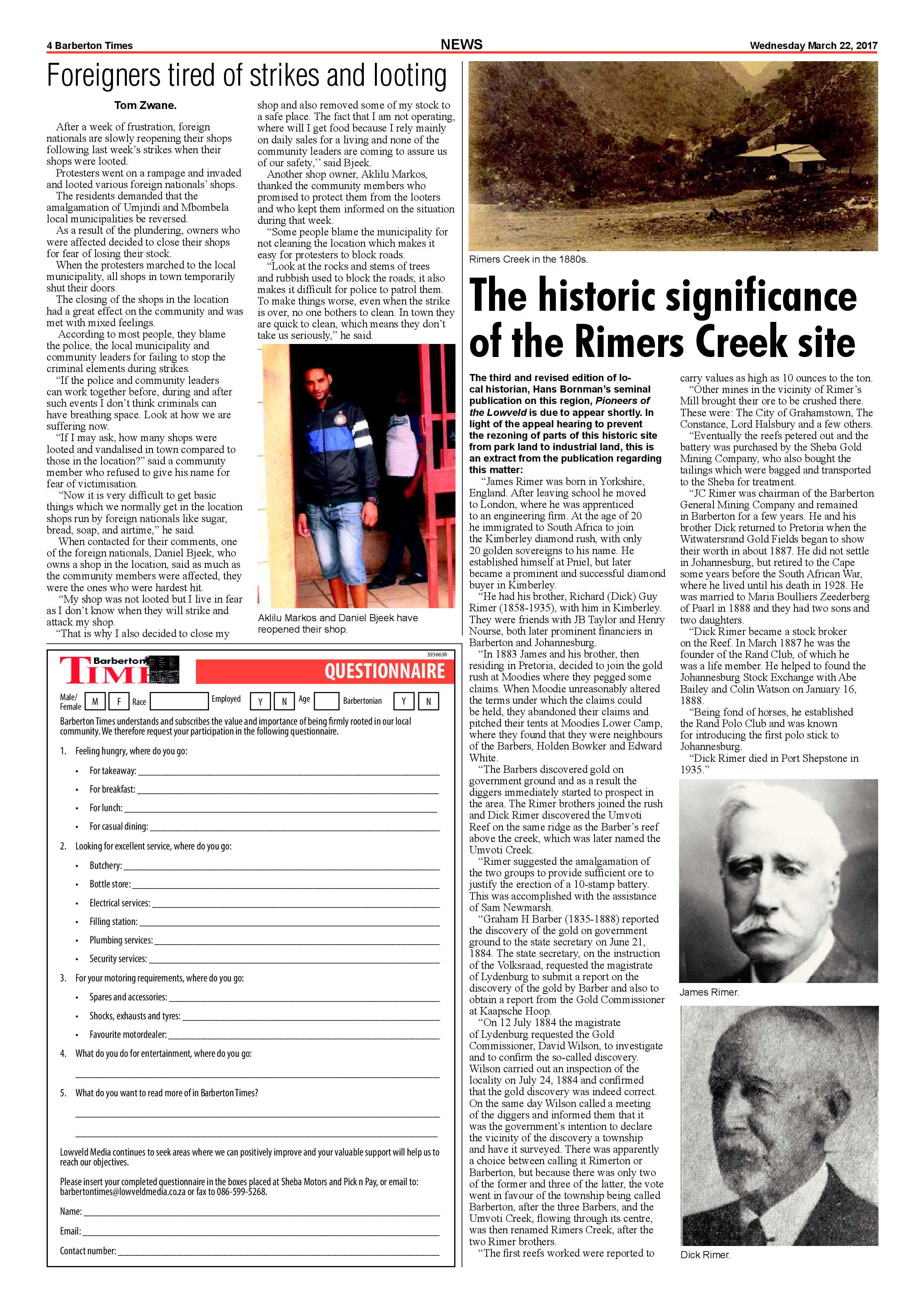 Barberton Times 22 March 2017 page 4