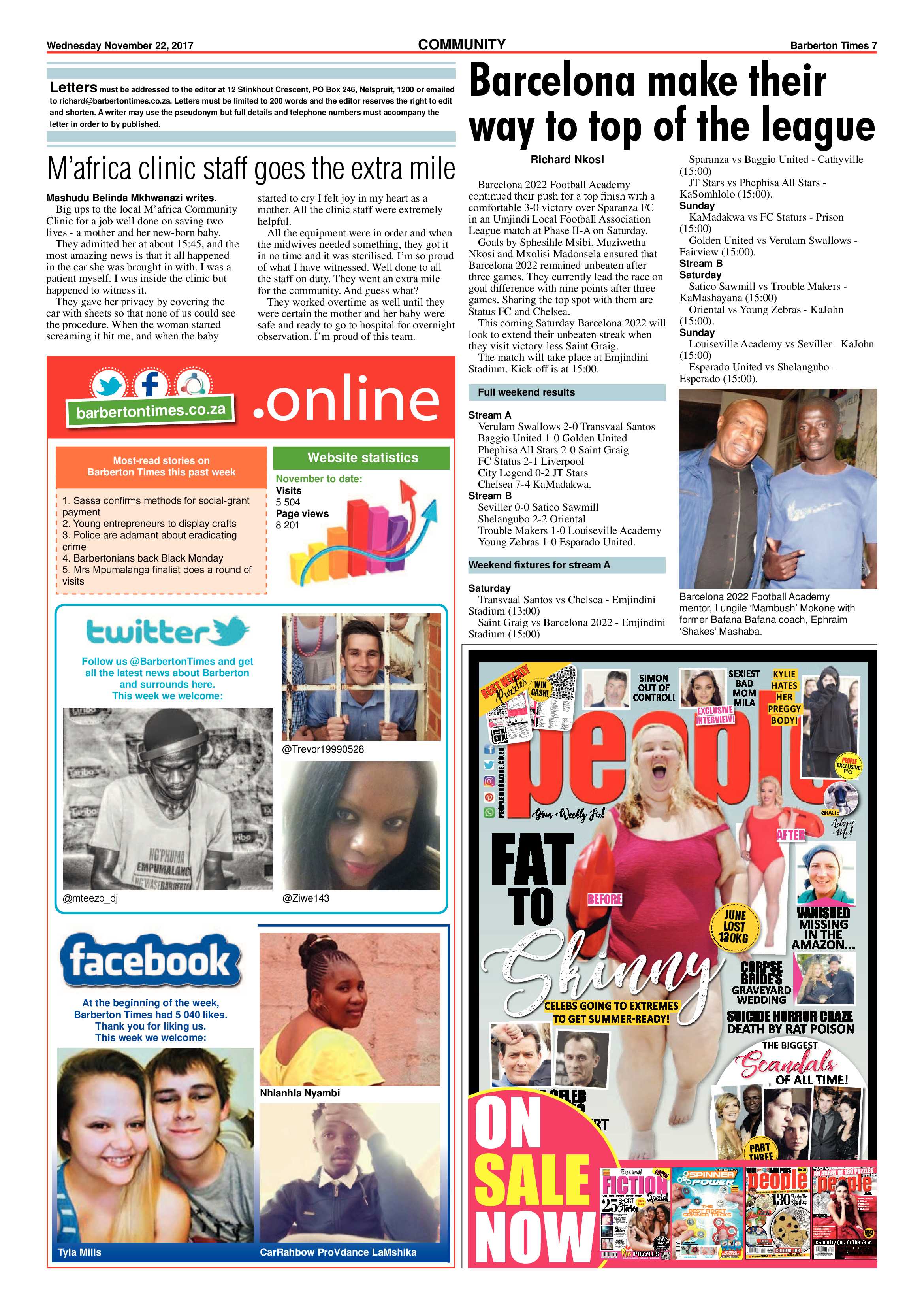 Barberton Times 22 November 2017 page 7