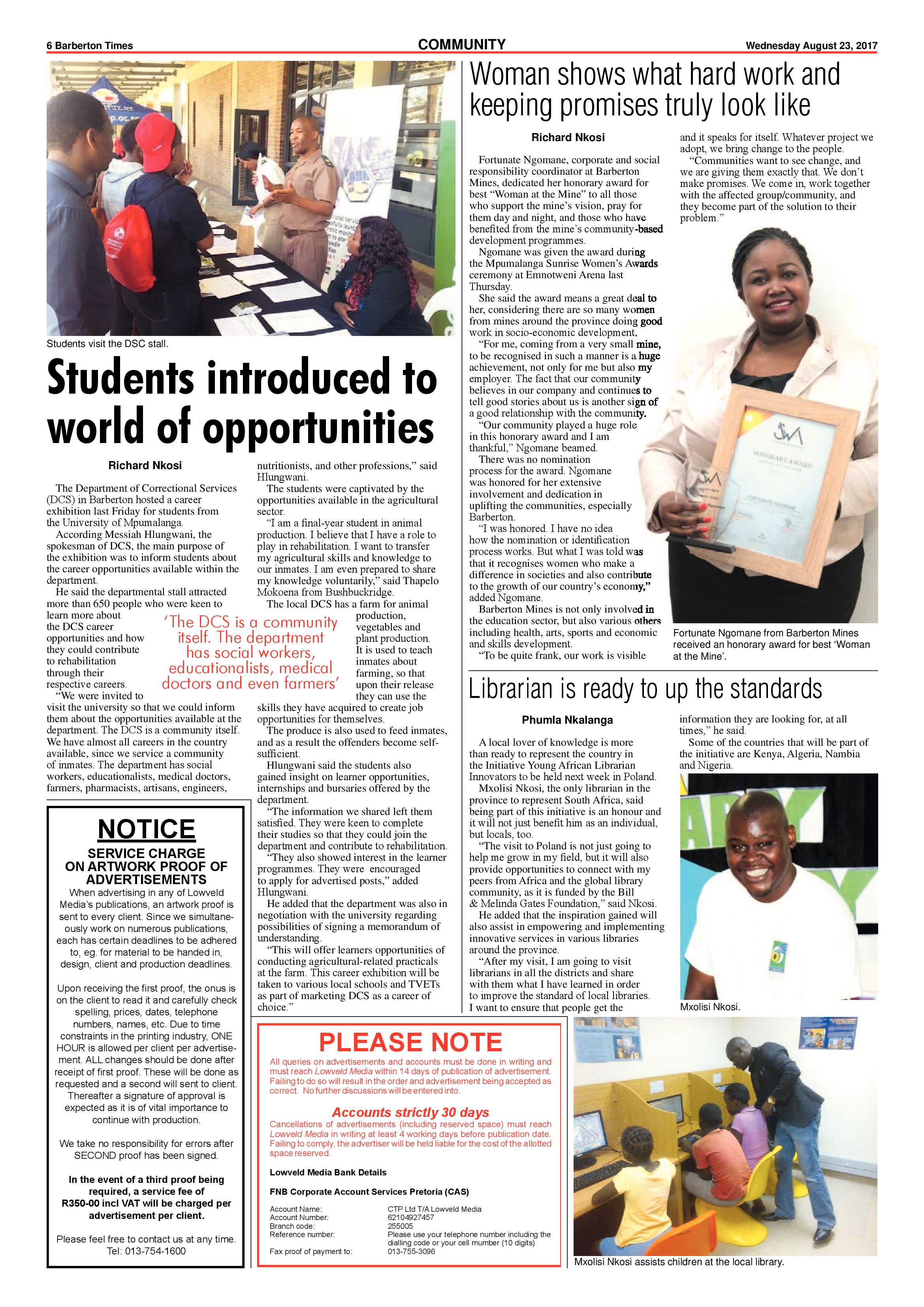 Barberton Times 23 August 2017 page 6