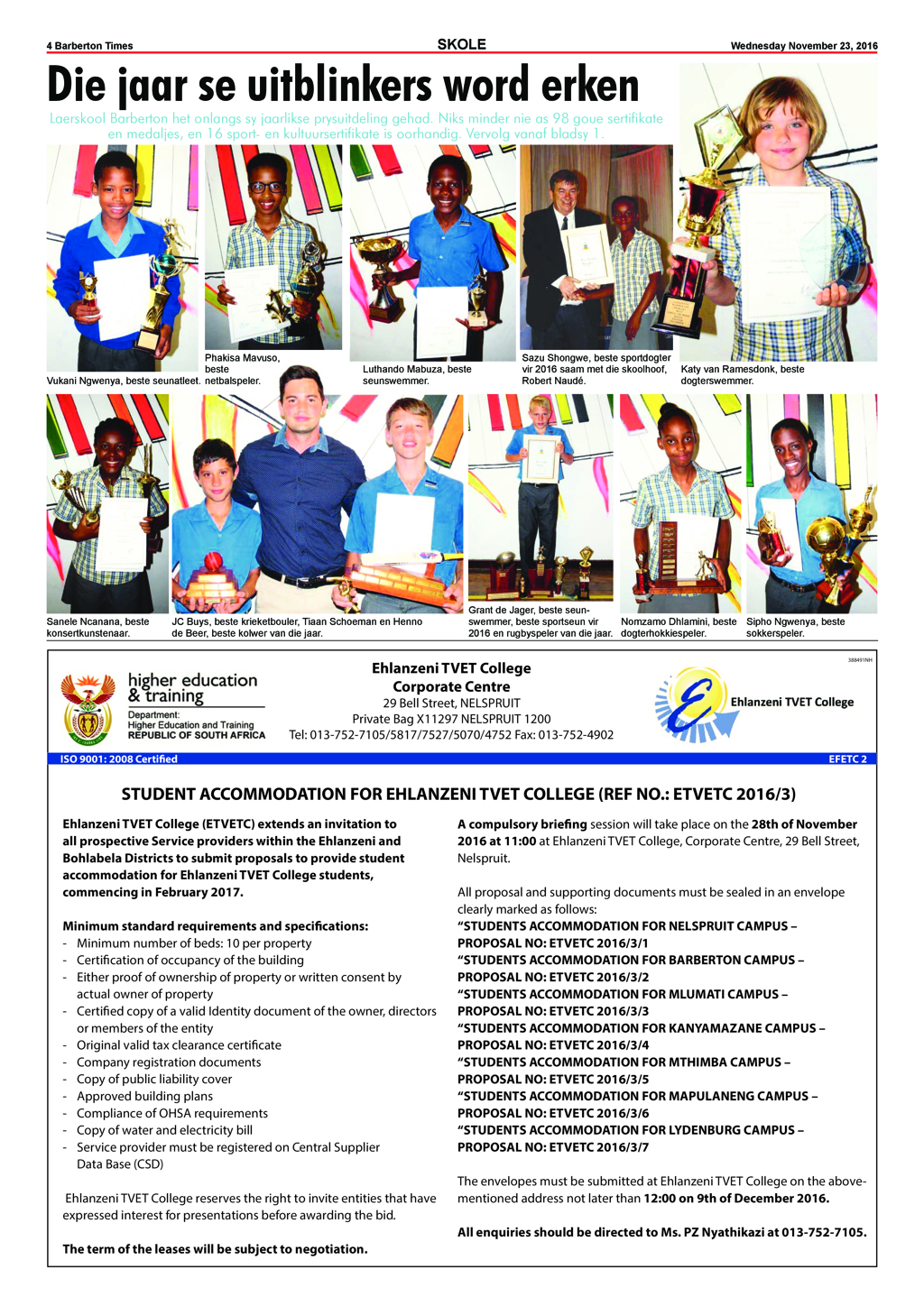 Barberton Times 23 November 2016 page 4