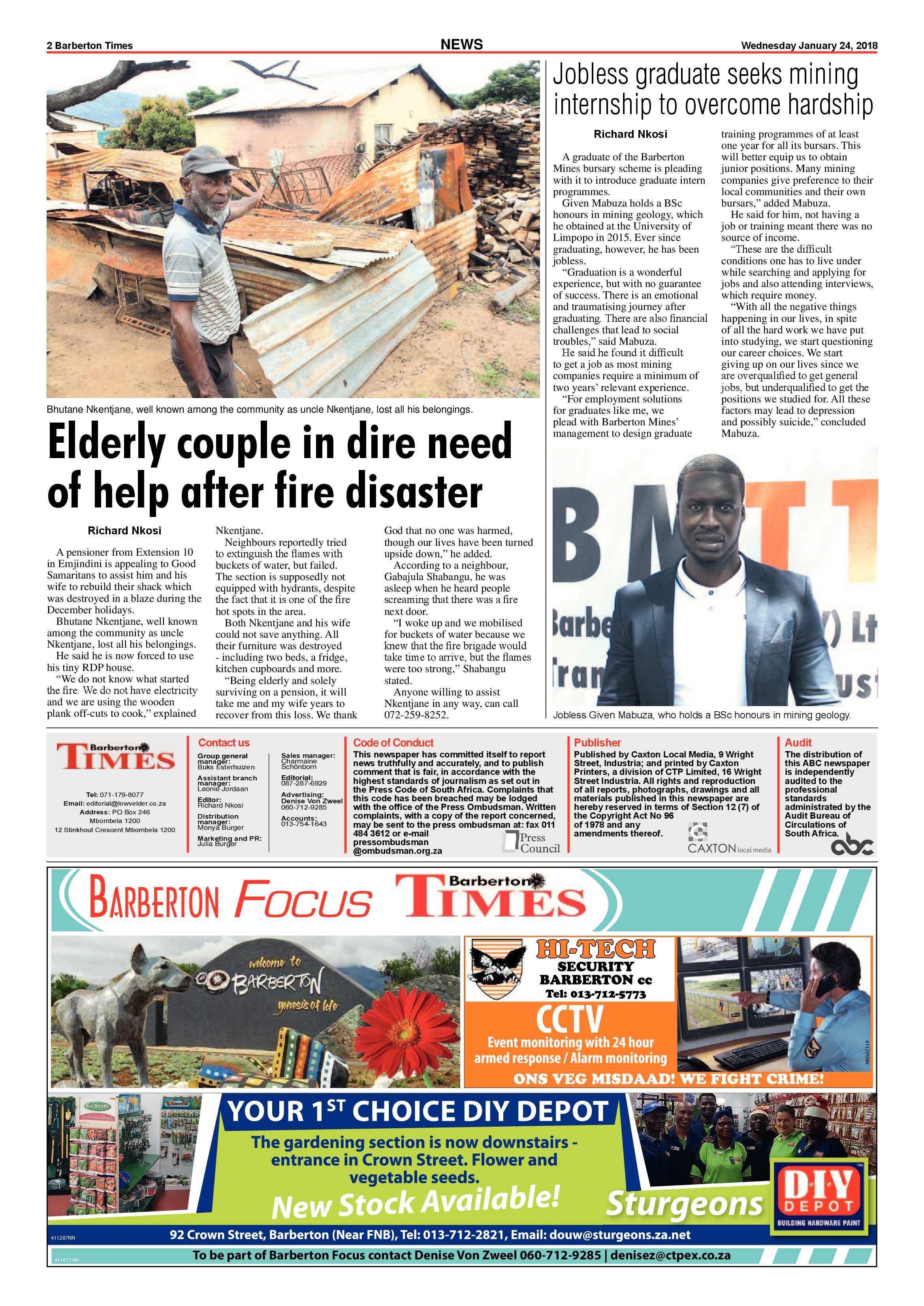 Barberton Times 24 January 2018 page 2