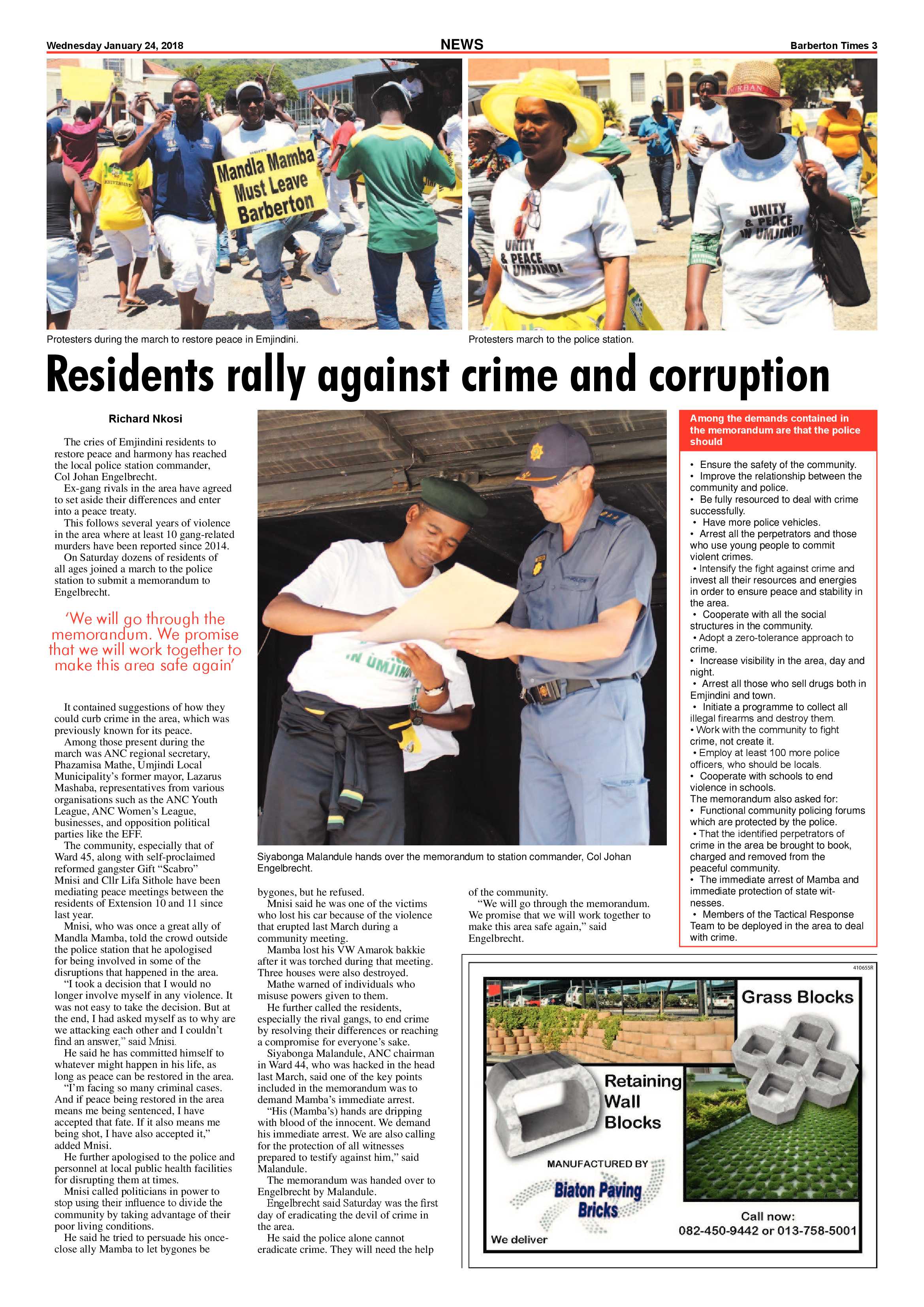 Barberton Times 24 January 2018 page 3