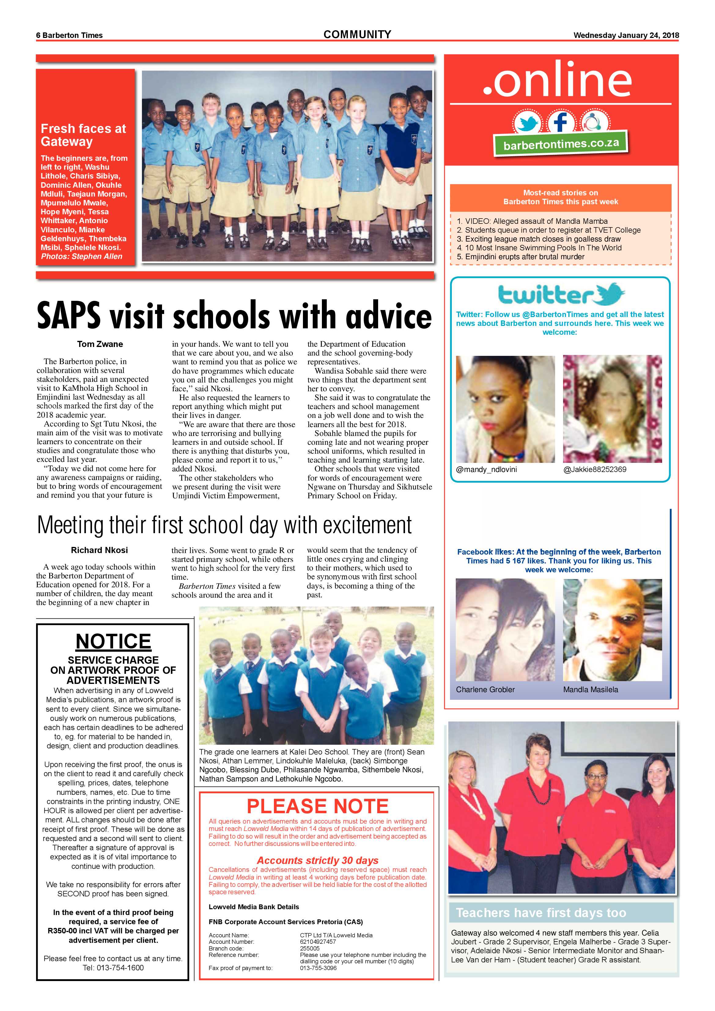 Barberton Times 24 January 2018 page 6