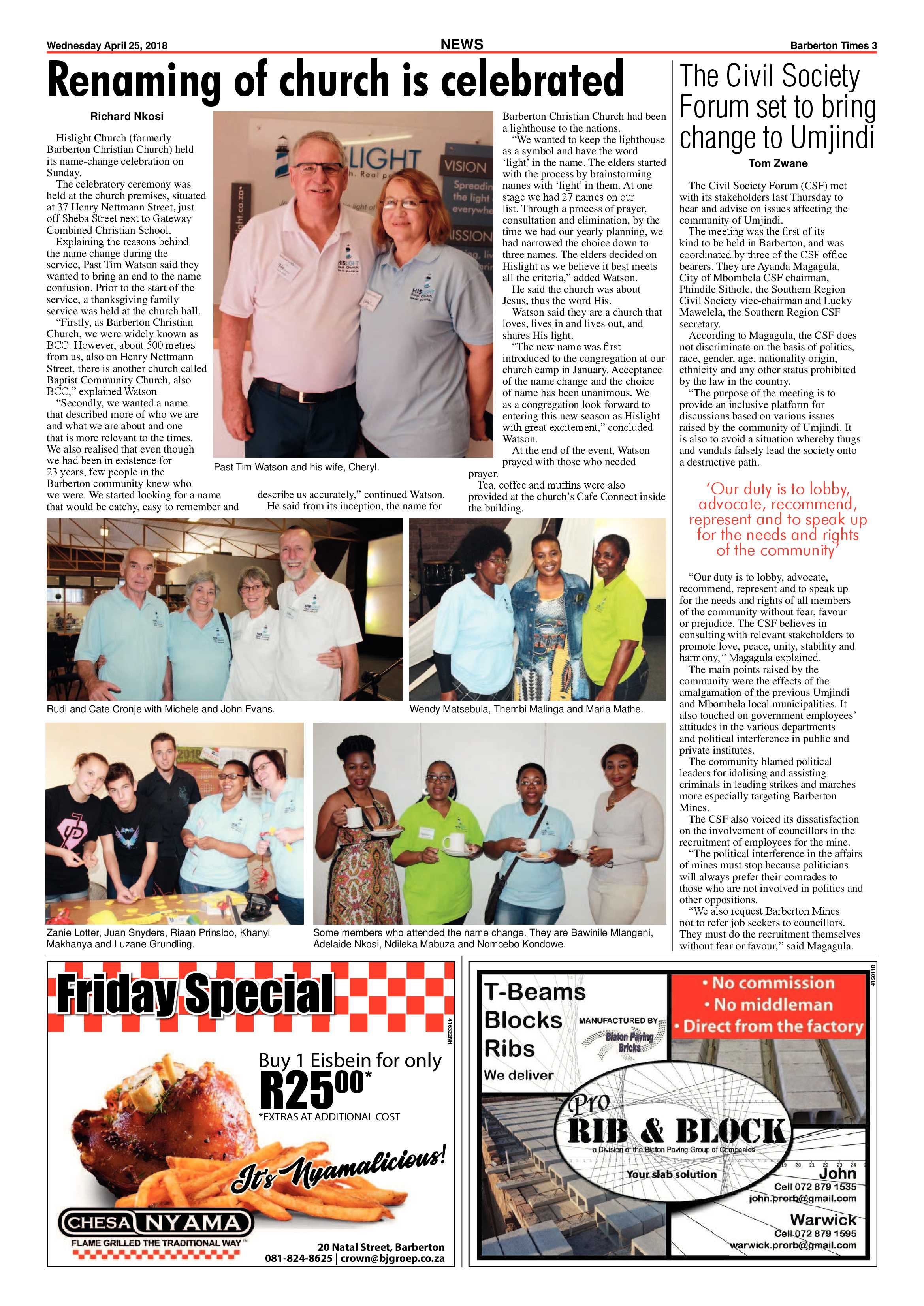 Barberton Times 25 April 2018 page 3