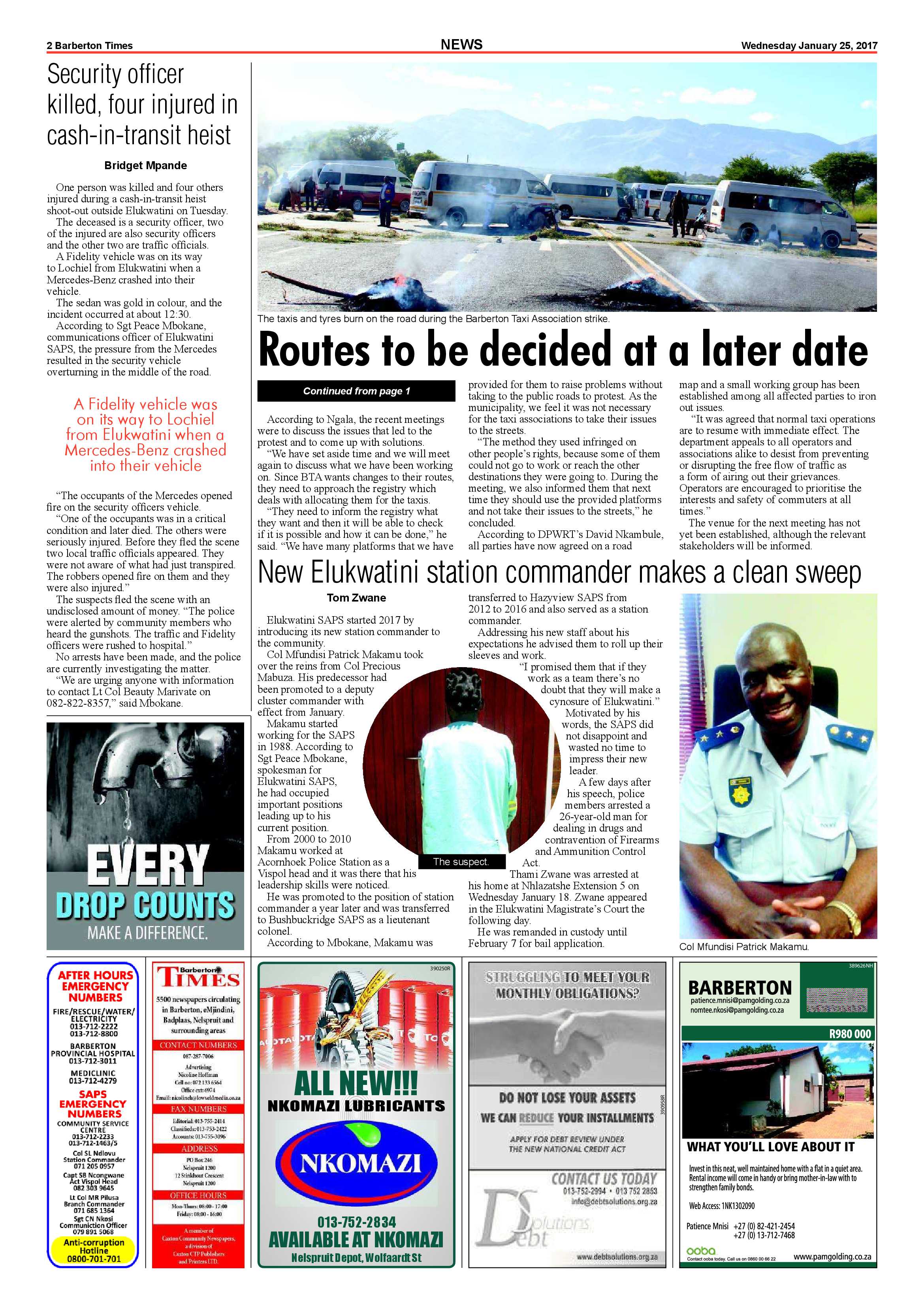 Barberton Times 25 January 2017 page 2