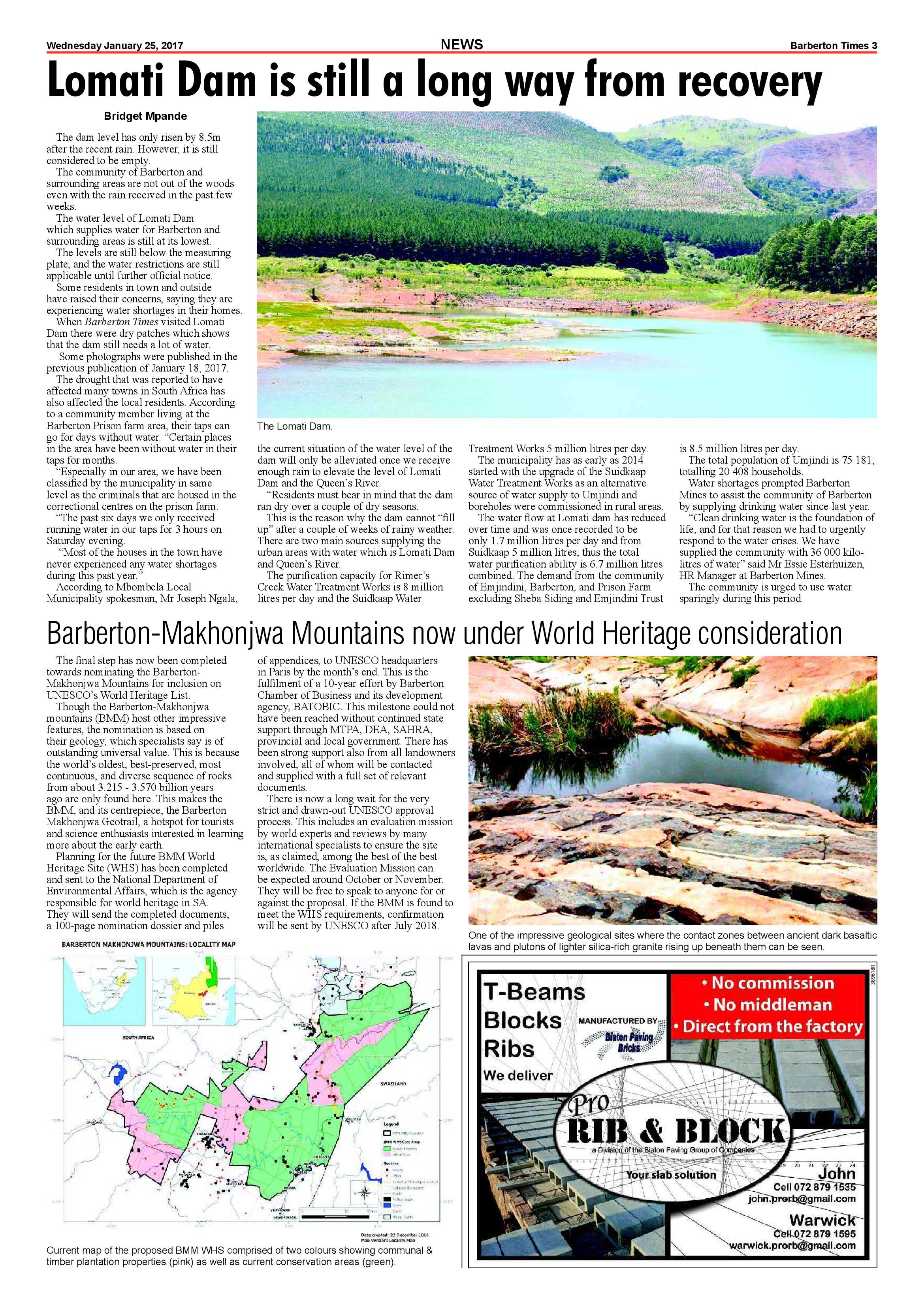 Barberton Times 25 January 2017 page 3