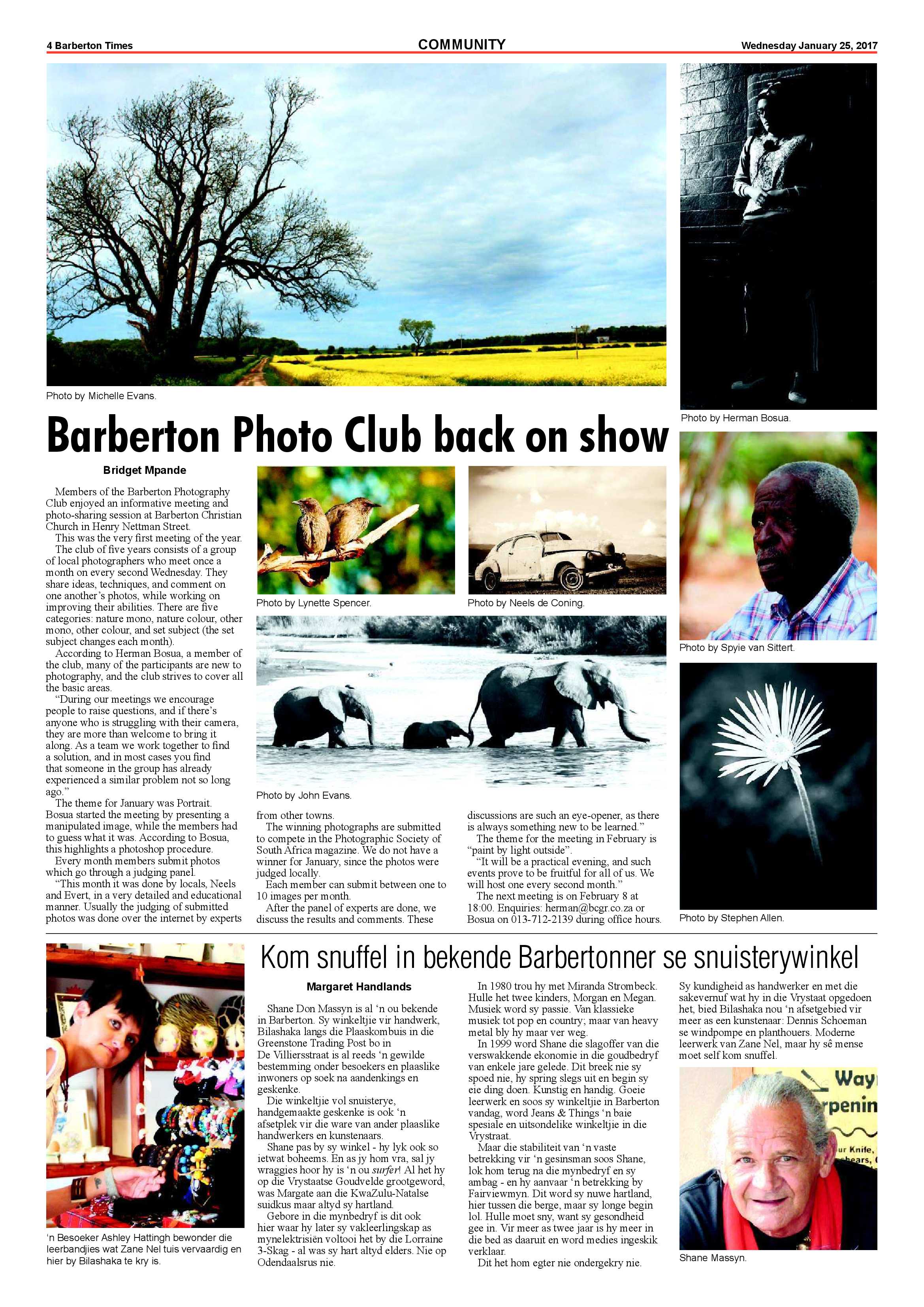 Barberton Times 25 January 2017 page 4