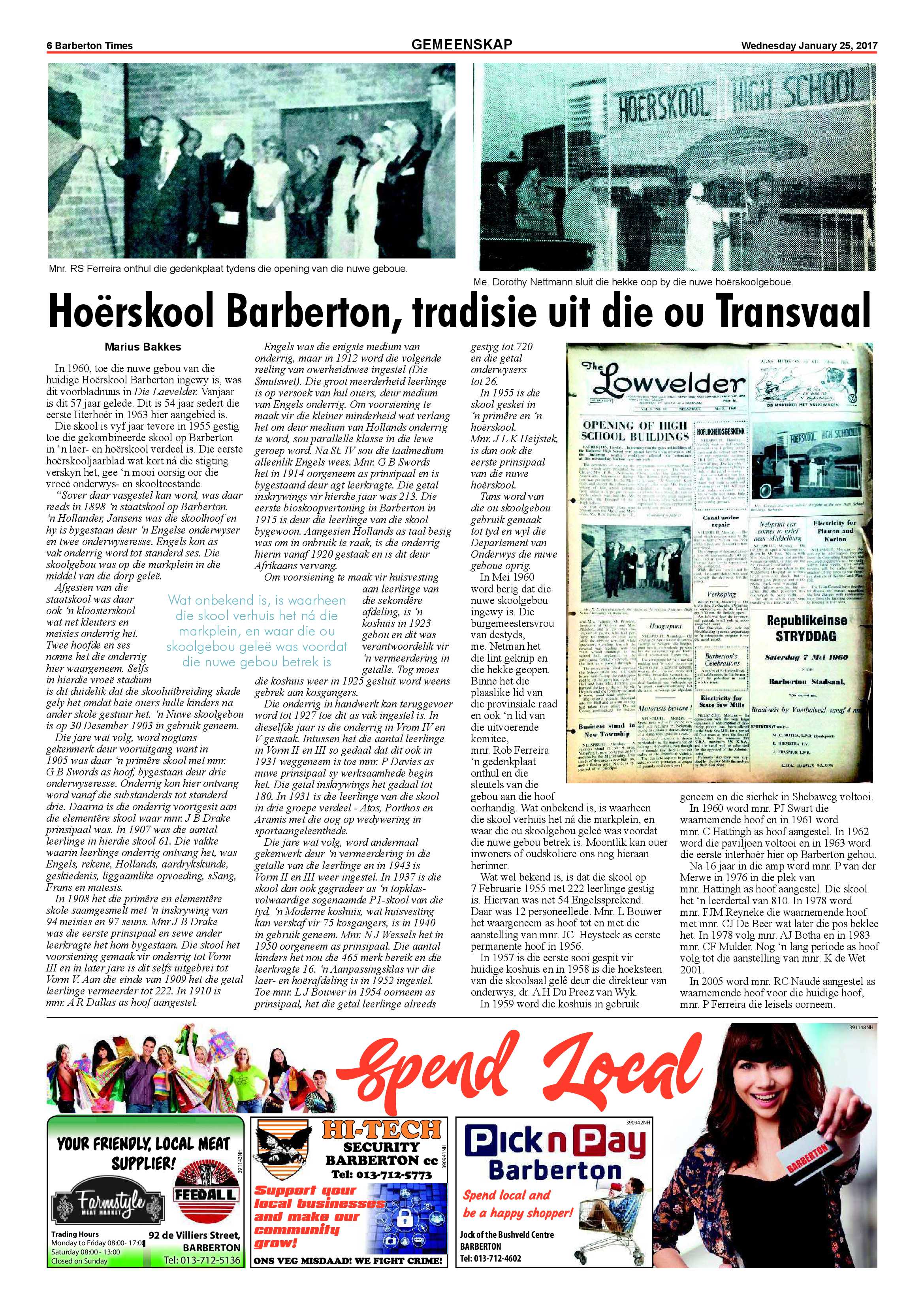 Barberton Times 25 January 2017 page 6