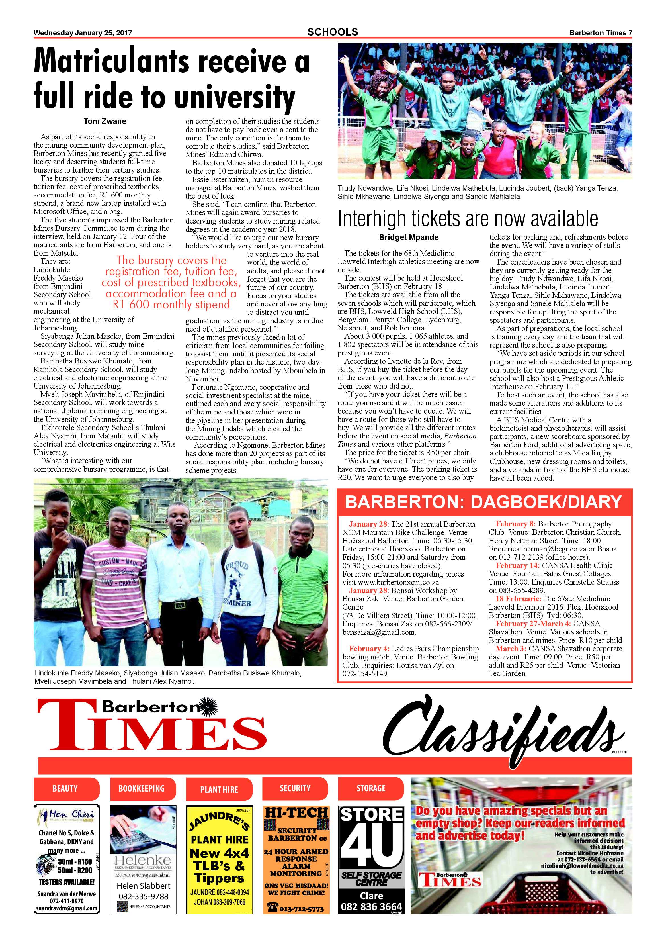 Barberton Times 25 January 2017 page 7