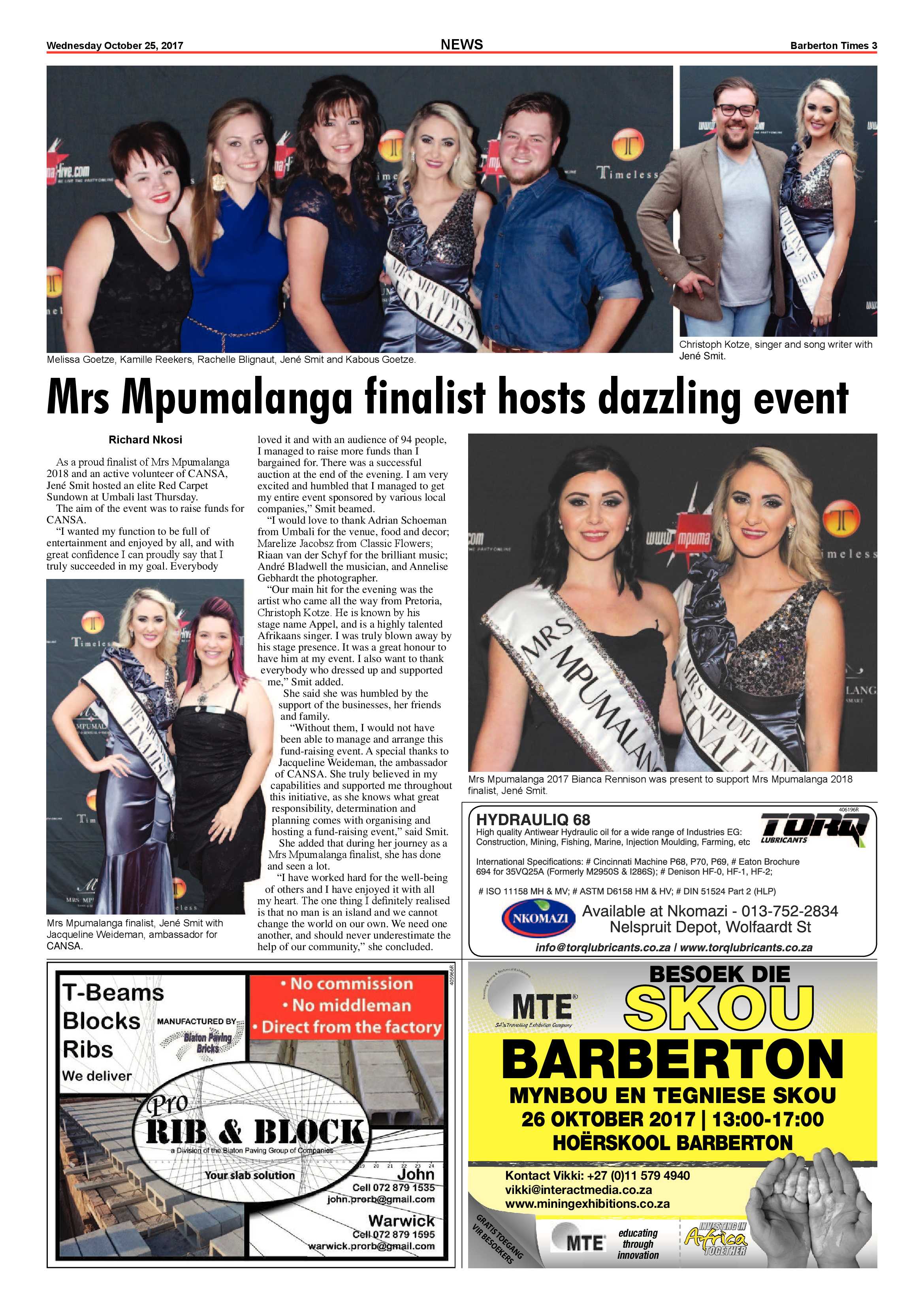 Barberton Times 25 October 2017 page 3