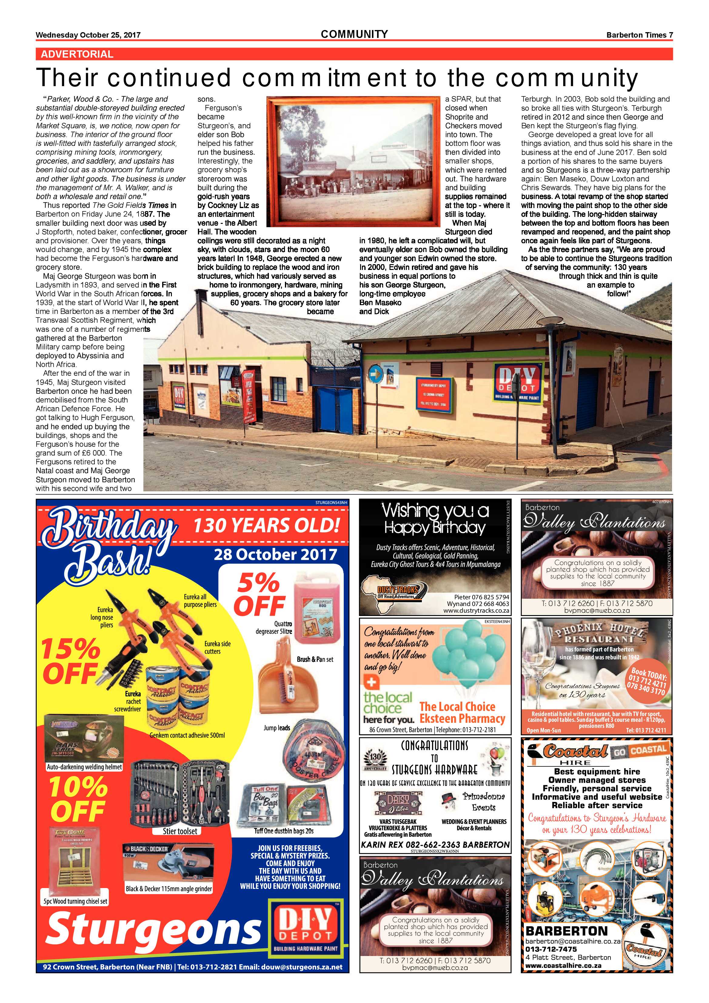 Barberton Times 25 October 2017 page 7