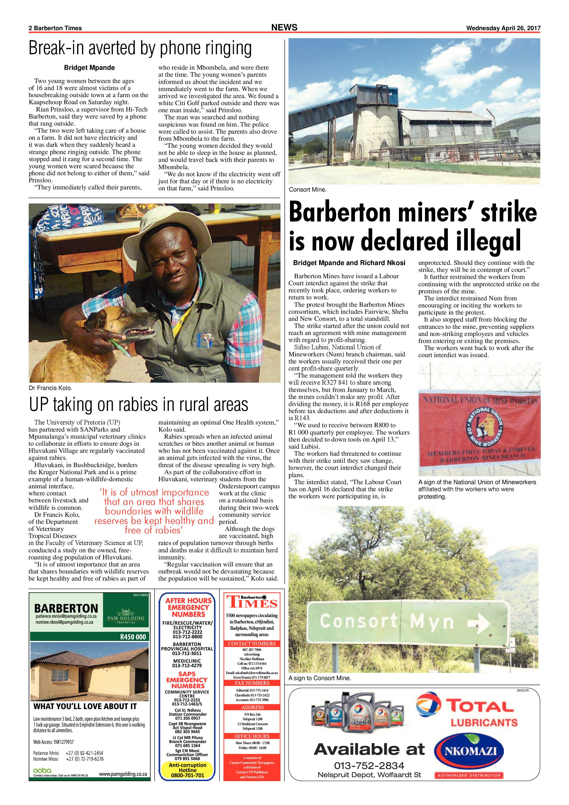 Barberton Times 26 April 2017 page 2
